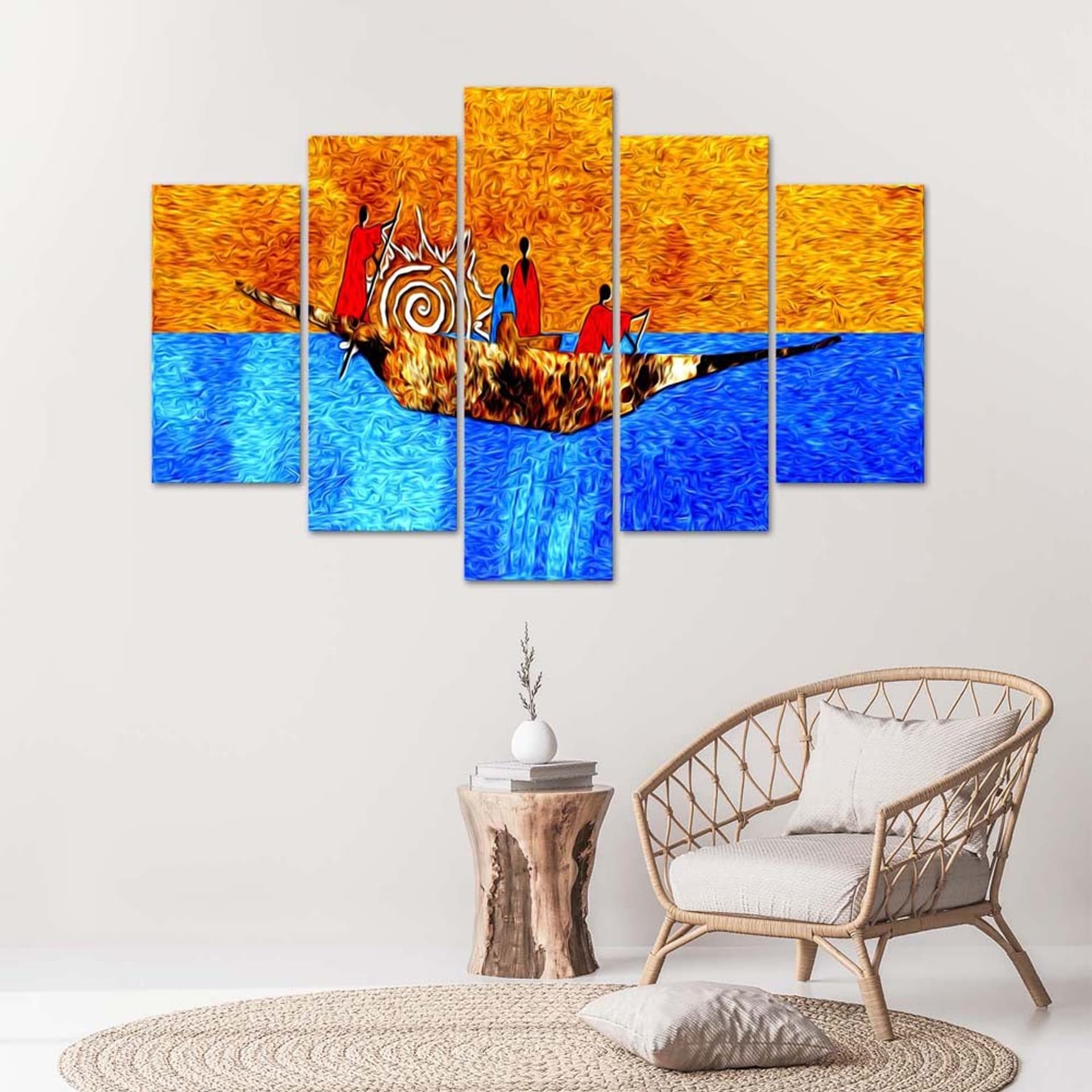 

Obraz pięcioczęściowy Deco Panel, Na łodzi (Rozmiar 200x100)
