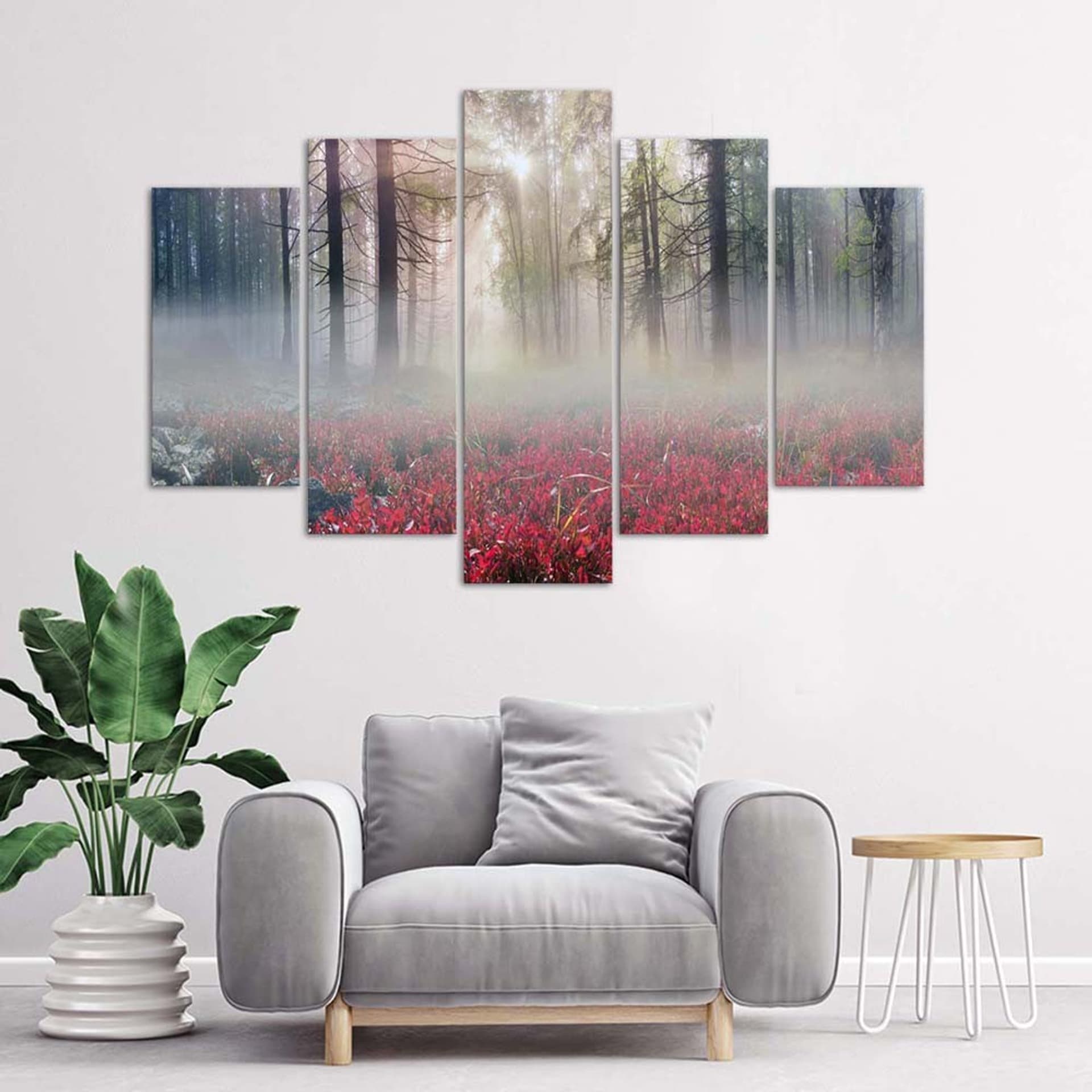 

Obraz pięcioczęściowy Deco Panel, Mgła nad polaną (Rozmiar 200x100)