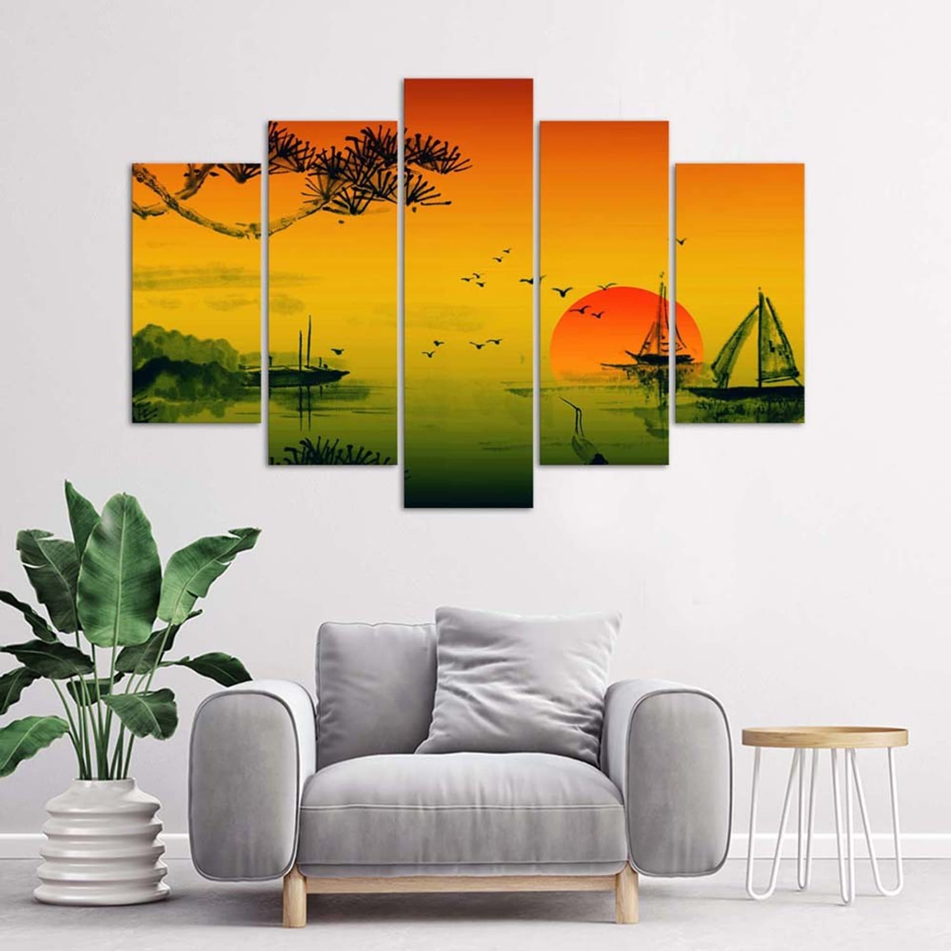 

Obraz pięcioczęściowy Deco Panel, Zachód słońca nad Japonią (Rozmiar 150x100)