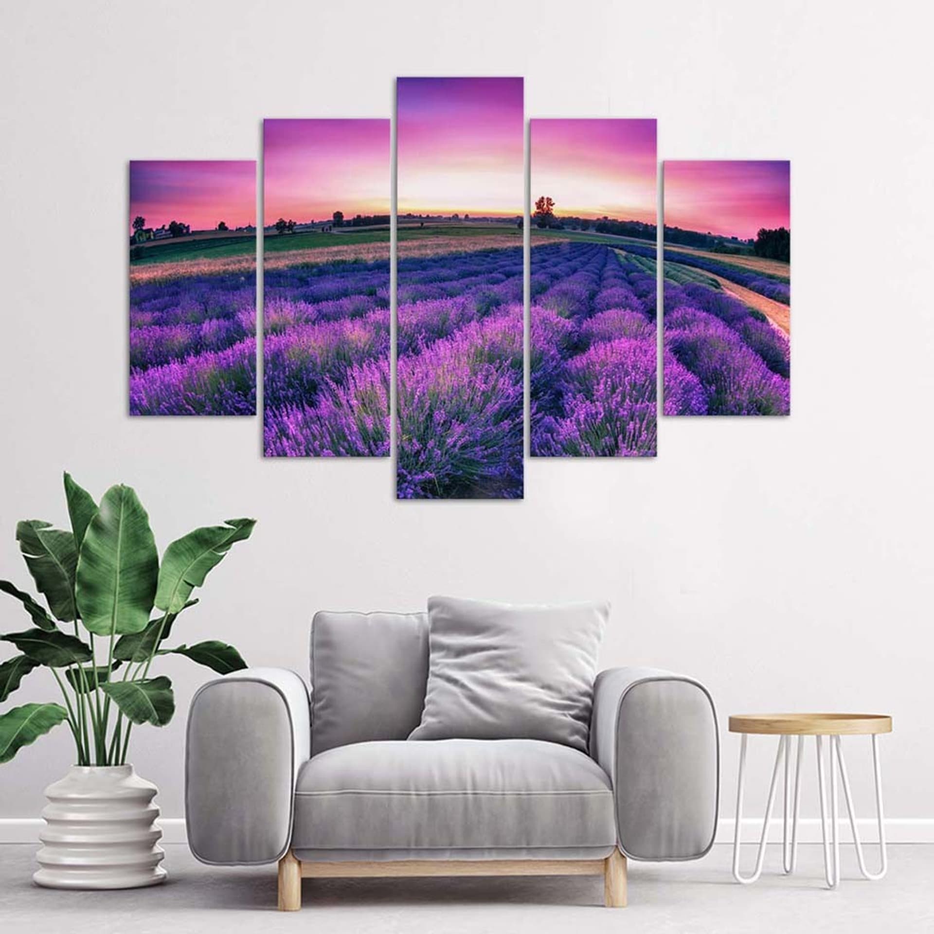 

Obraz pięcioczęściowy Deco Panel, Lawendowe pole (Rozmiar 150x100)