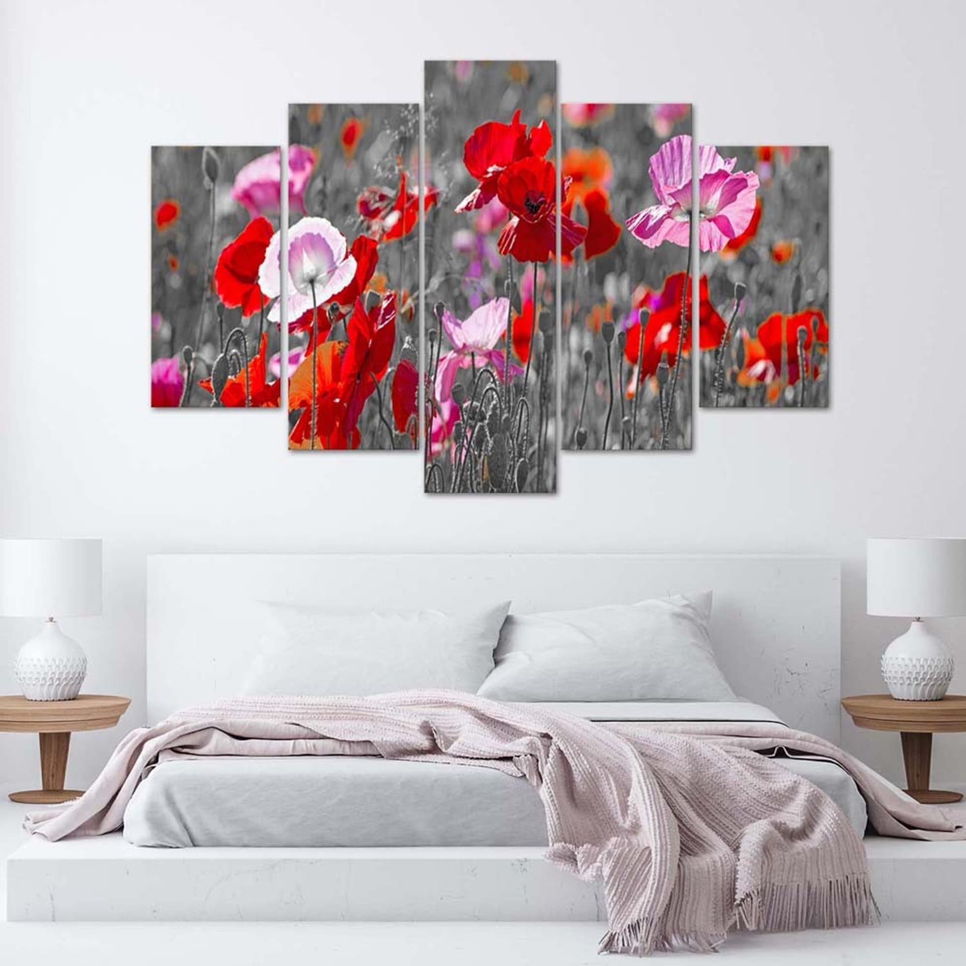 

Obraz pięcioczęściowy Deco Panel, Maki na wiosennej łące (Rozmiar 100x70)