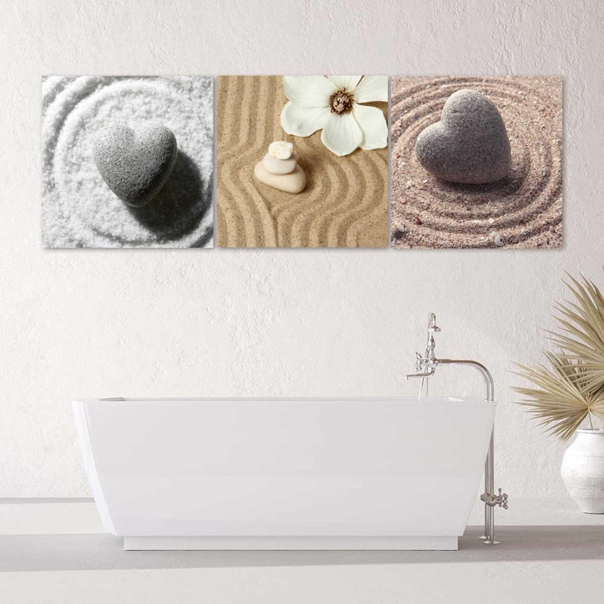

Zestaw obrazów Deco Panel, Serce na piasku (Rozmiar 150x50)