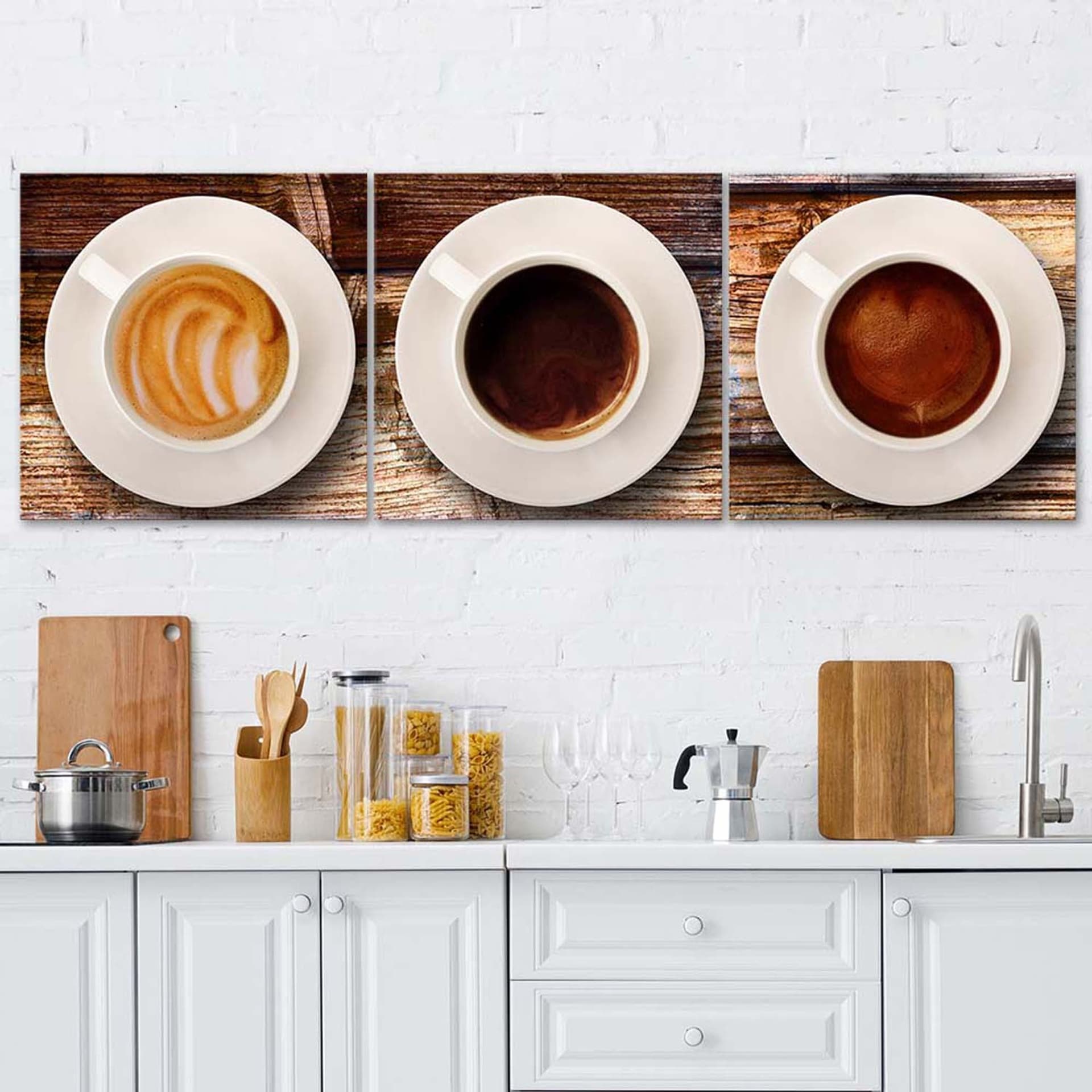 

Zestaw obrazów Deco Panel, Kawa w 3 wariantach (Rozmiar 90x30)