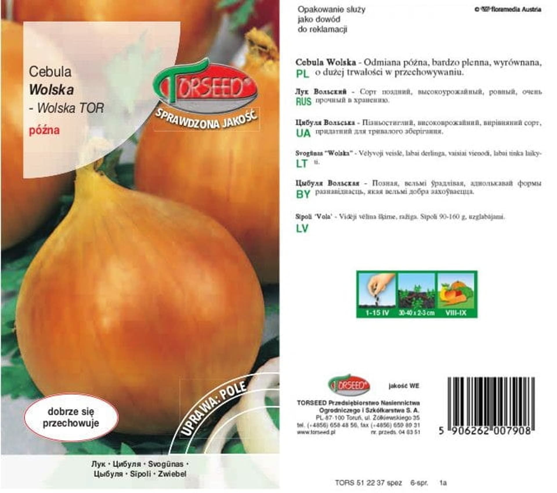 

Nasiona Cebula Wolska Torseed 5g