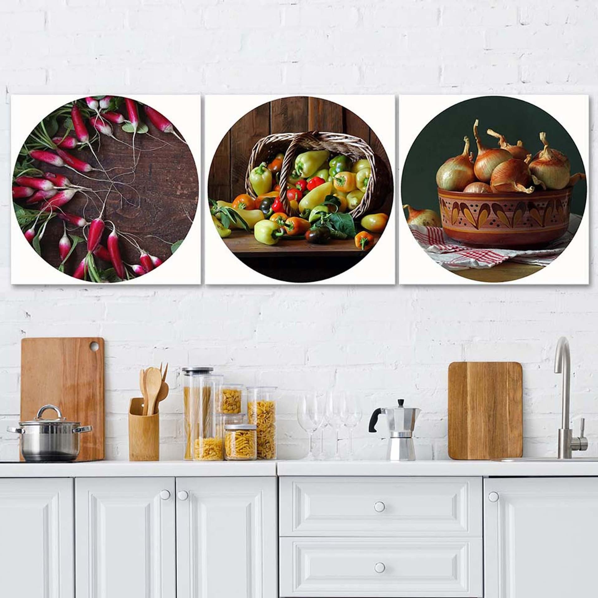 

Zestaw obrazów Deco Panel, Świeże warzywa w koszu (Rozmiar 90x30)