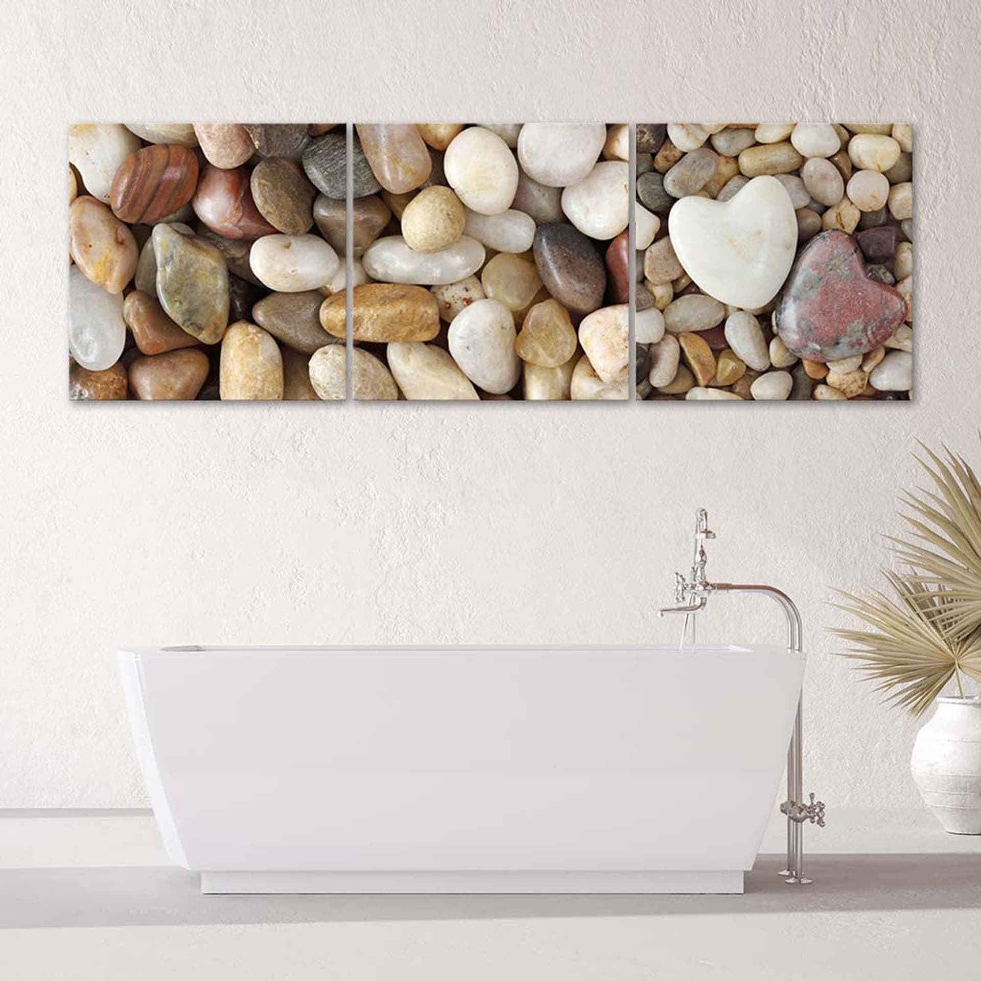 

Zestaw obrazów Deco Panel, Kamienne serca (Rozmiar 150x50)