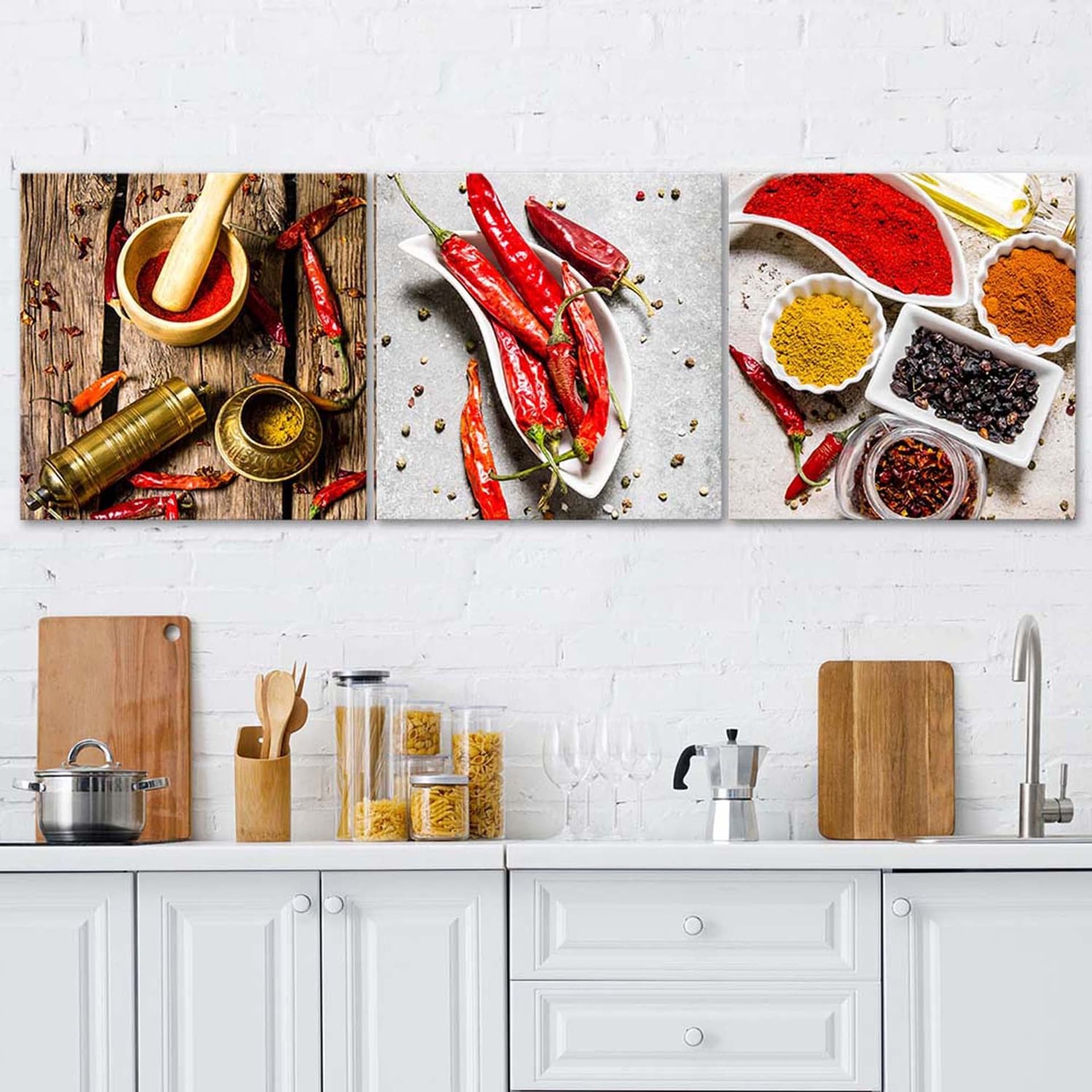 

Zestaw obrazów Deco Panel, Ostre przyprawy z papryczki chili (Rozmiar 150x50)