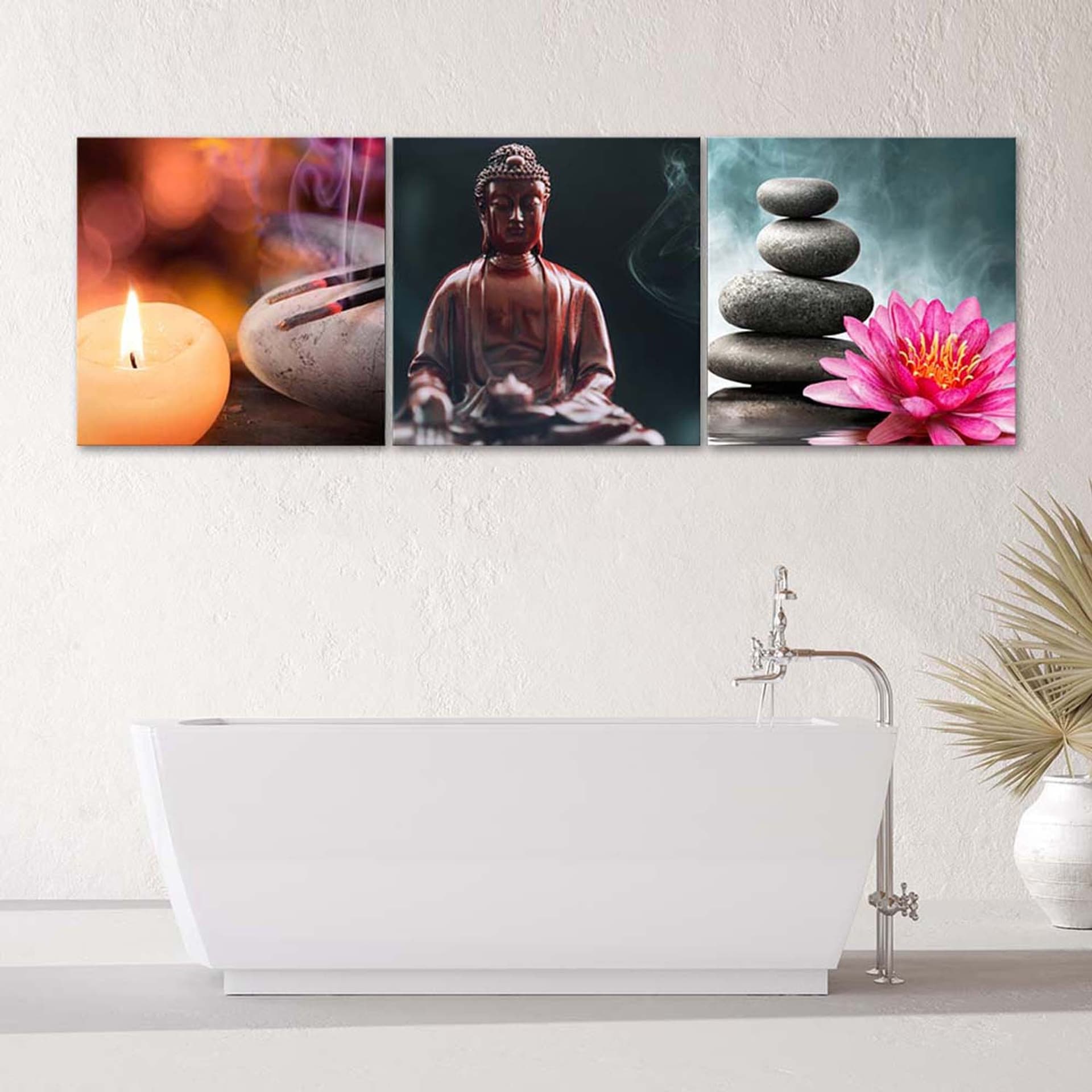

Zestaw obrazów Deco Panel, Kadzidła i Budda (Rozmiar 150x50)