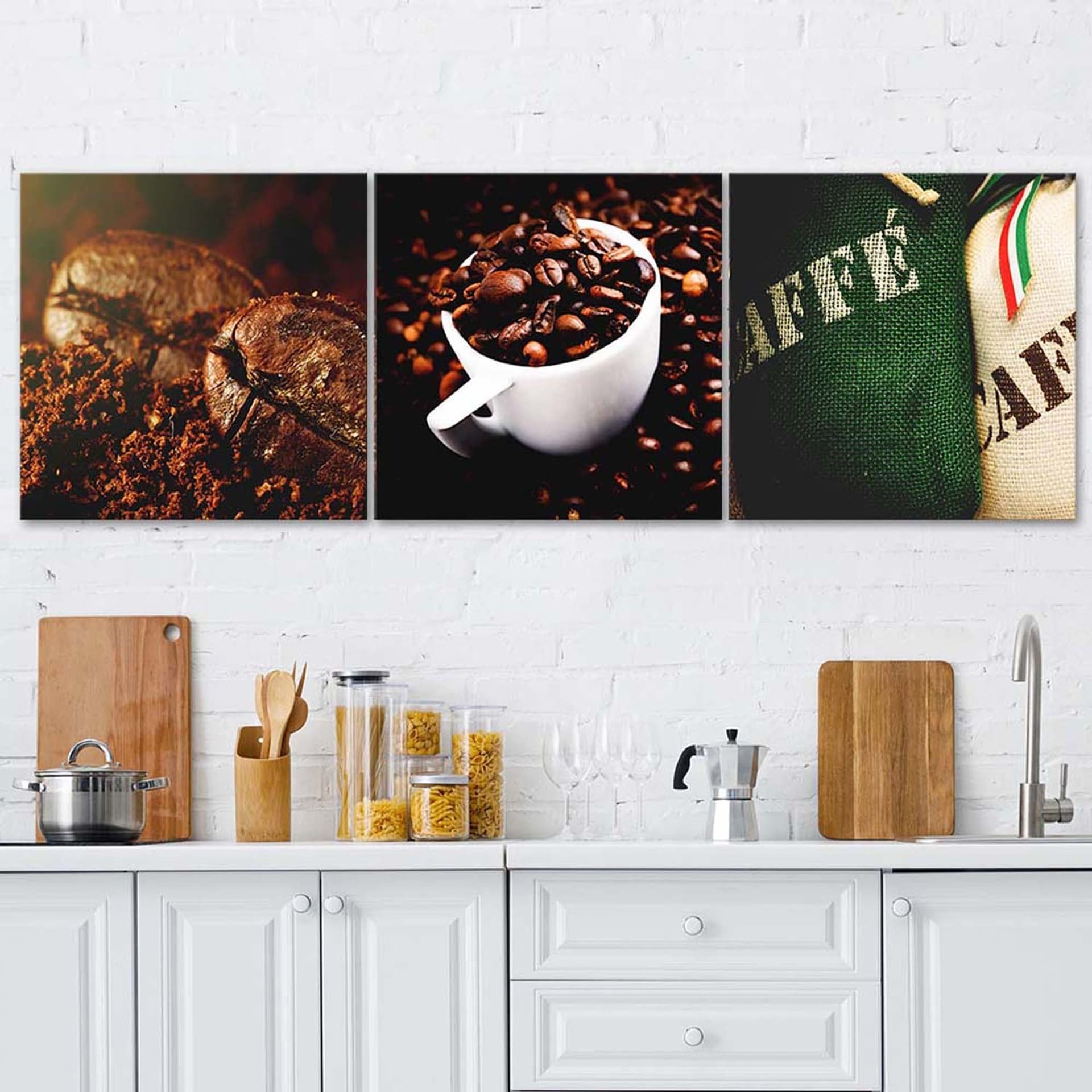 

Zestaw obrazów Deco Panel, Aromat kawy (Rozmiar 120x40)