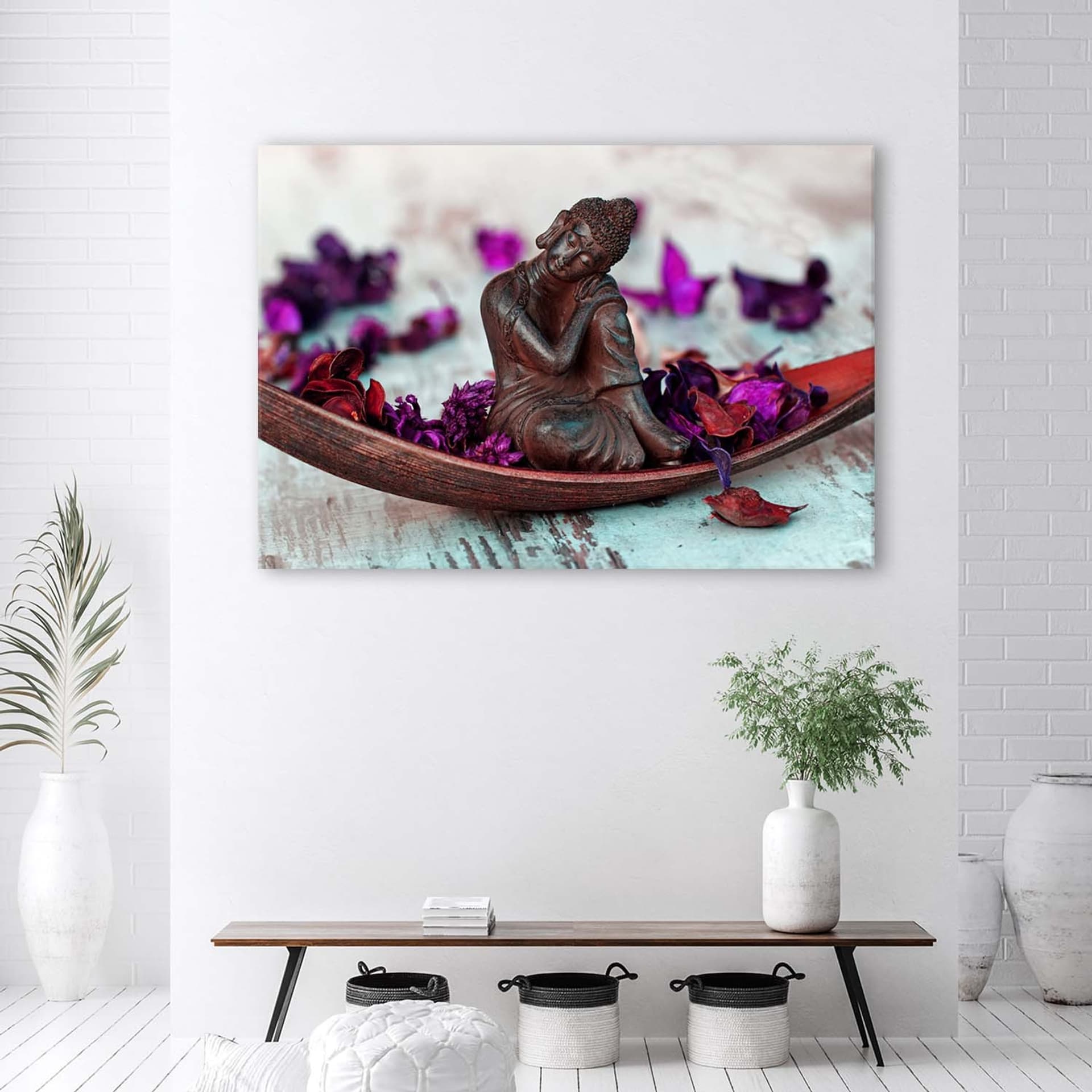 

Obraz Deco Panel, Budda i płatki (Rozmiar 120x80)