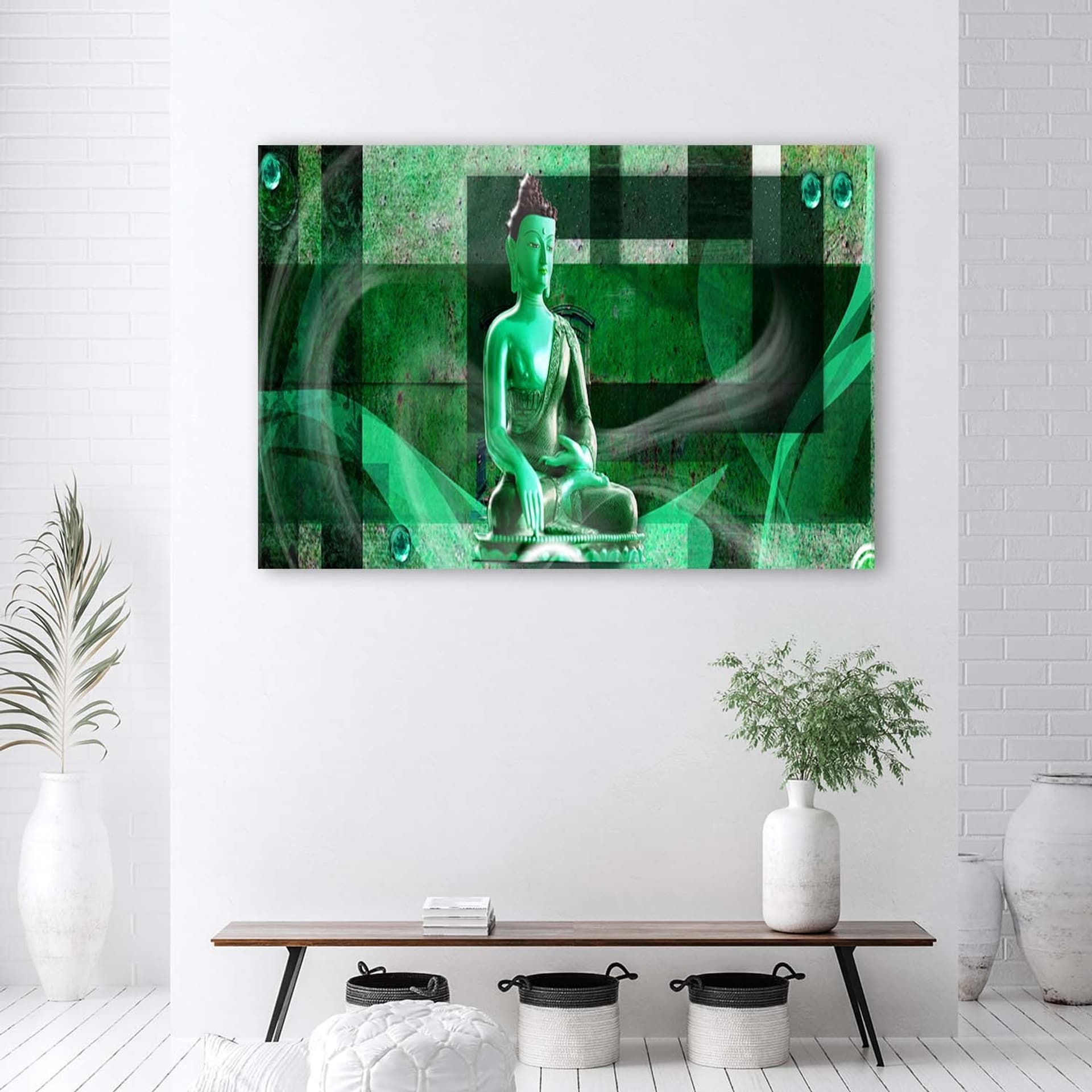 

Obraz Deco Panel, Budda na geometrycznym tle - zielony (Rozmiar 100x70)