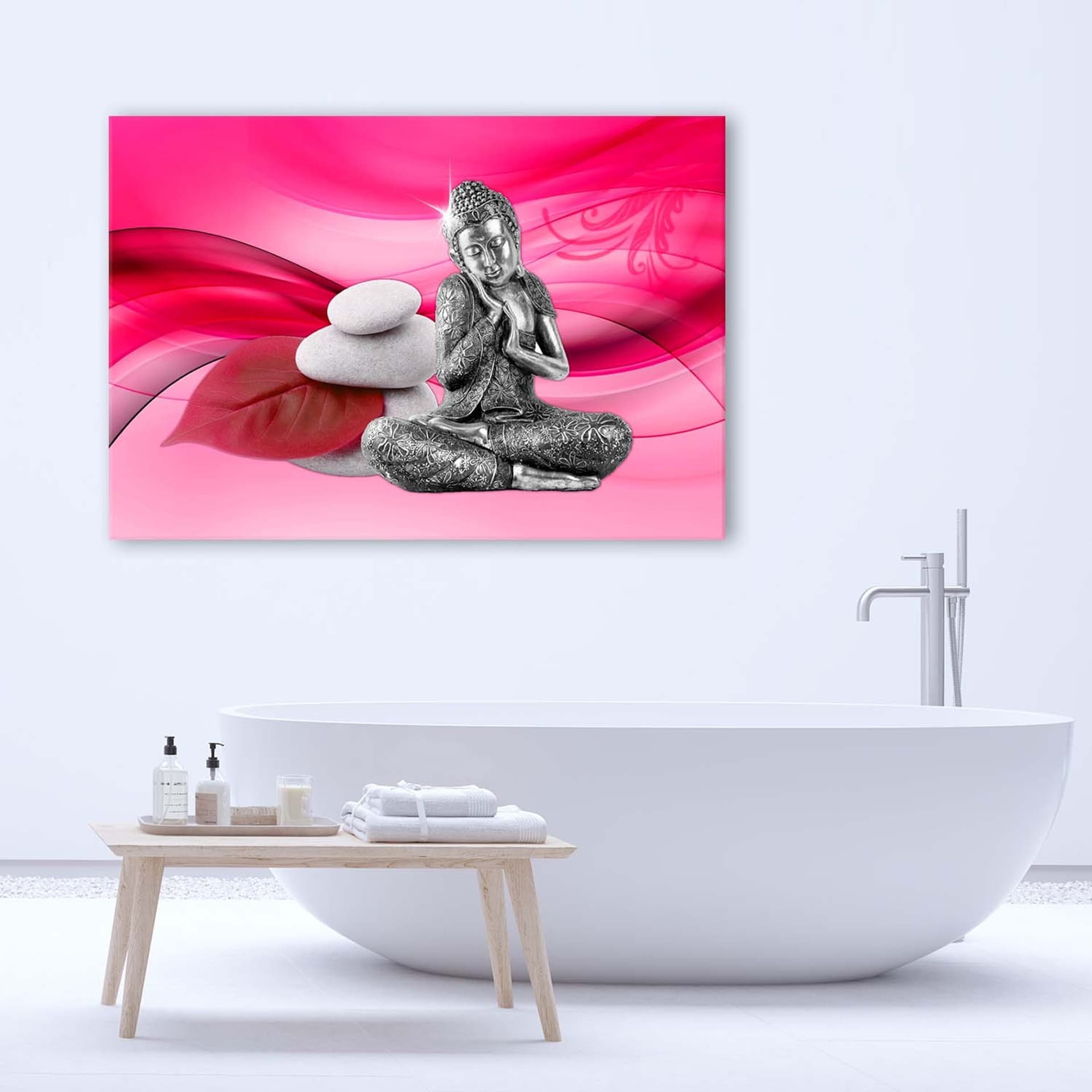 

Obraz Deco Panel, Figurka Buddy na różowym tle (Rozmiar 60x40)