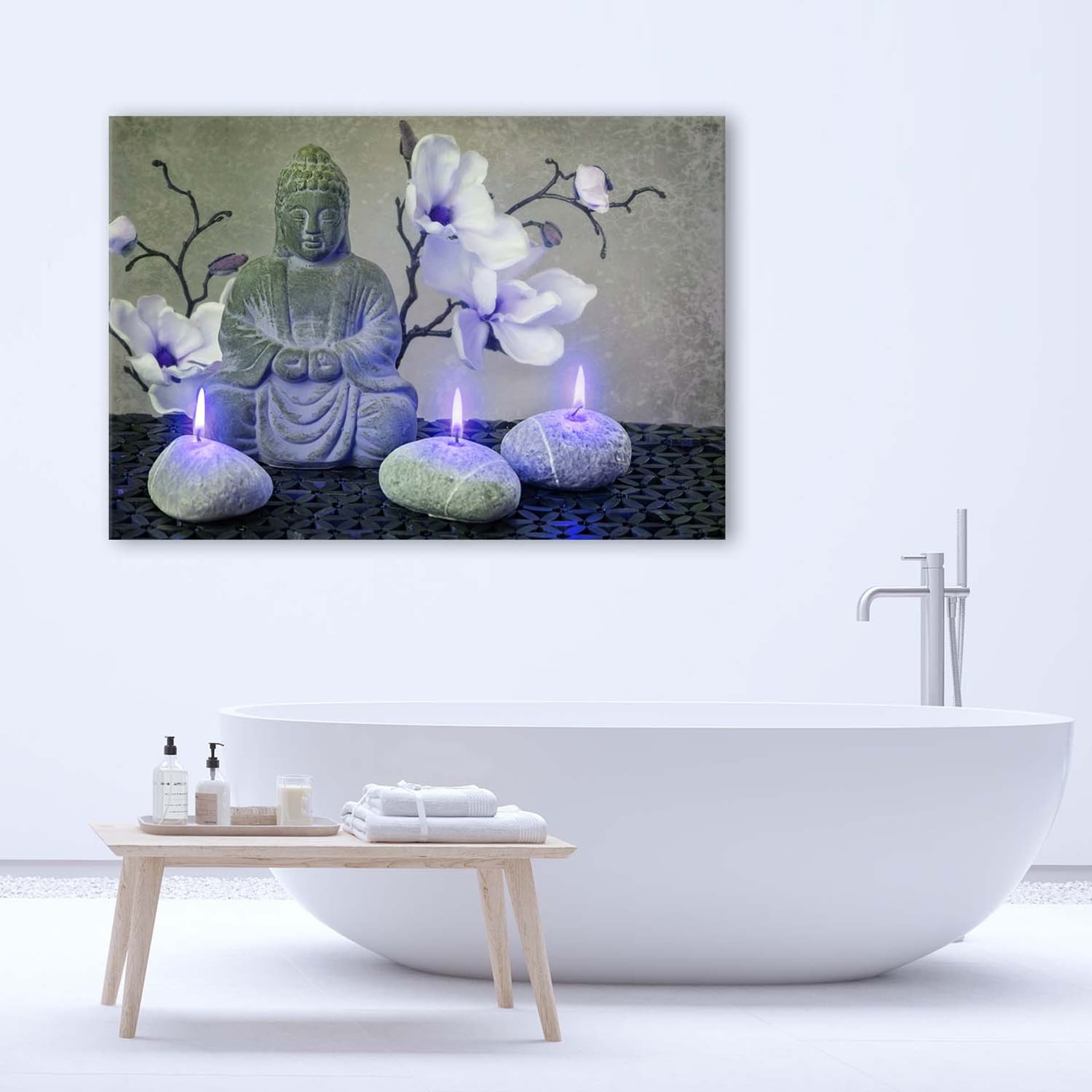 

Obraz Deco Panel, Budda z orchideami i świeczkami (Rozmiar 90x60)