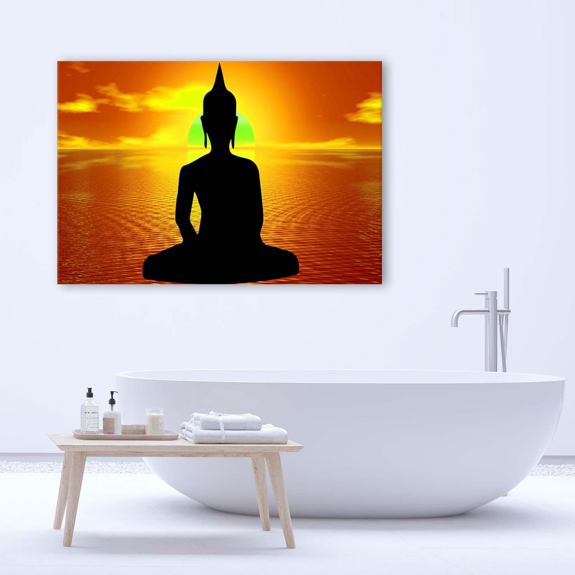 

Obraz Deco Panel, Medytacja Buddy o wschodzie słońca (Rozmiar 60x40)
