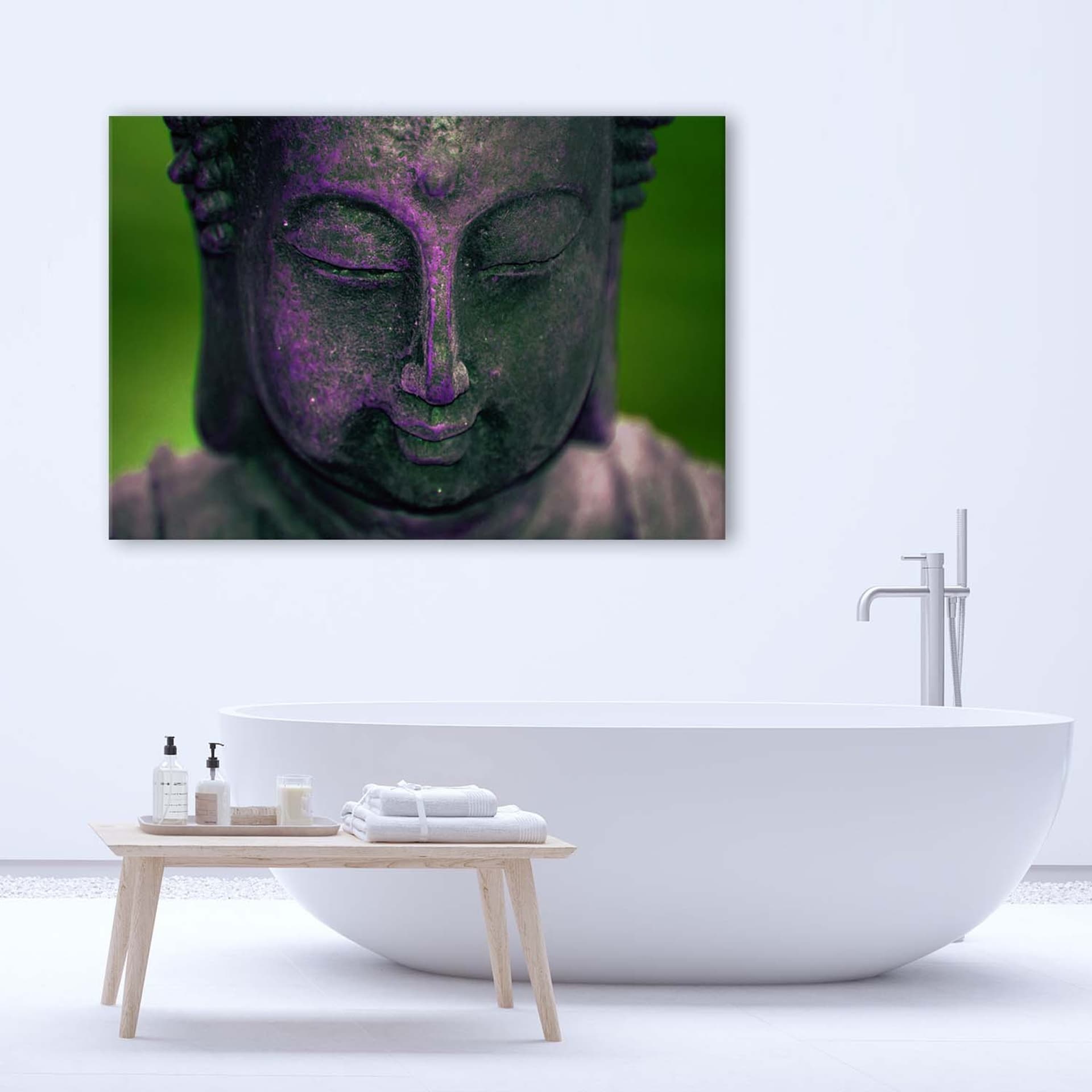 

Obraz Deco Panel, fioletowa głowa Buddy (Rozmiar 60x40)