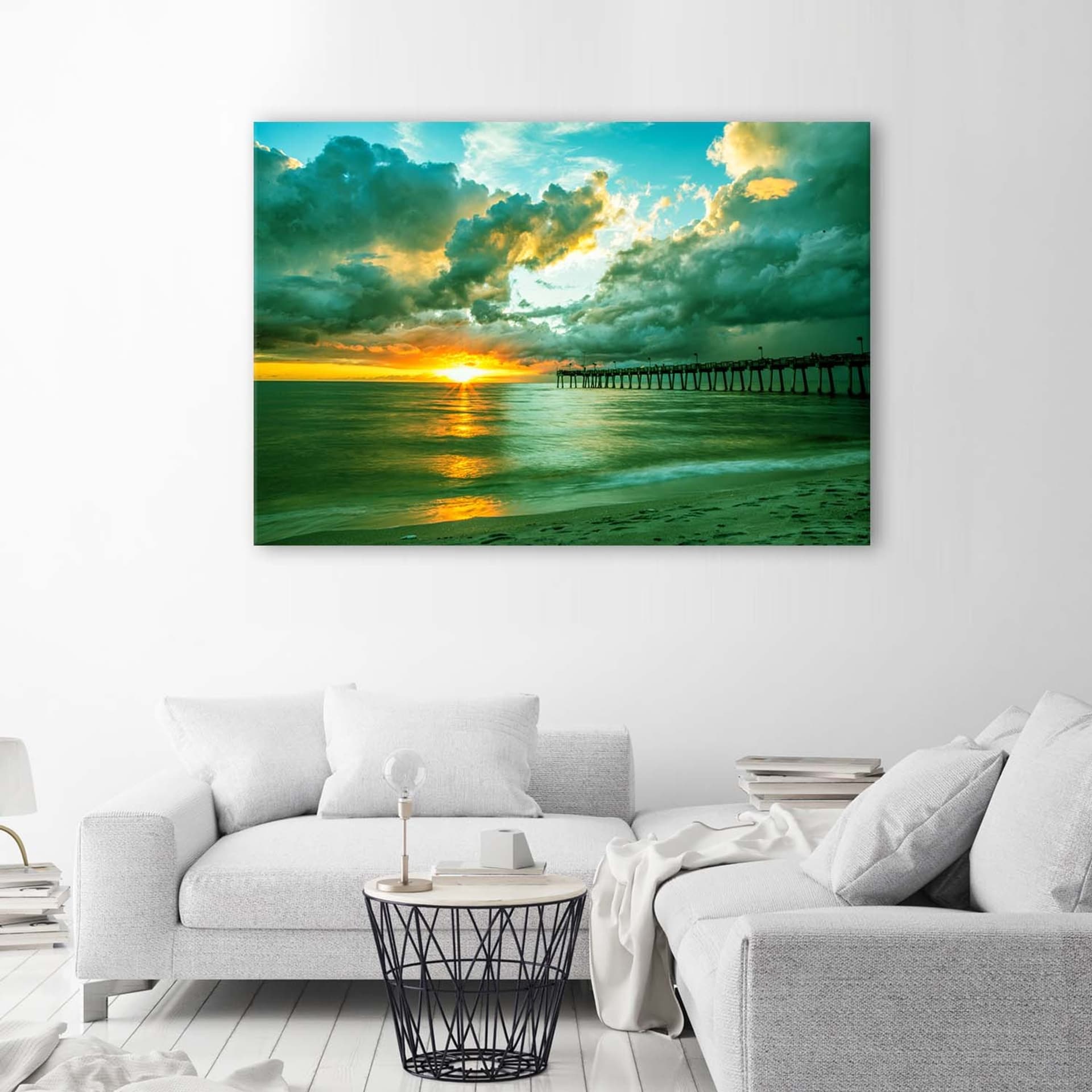 

Obraz Deco Panel, Molo i zachód słońca (Rozmiar 60x40)