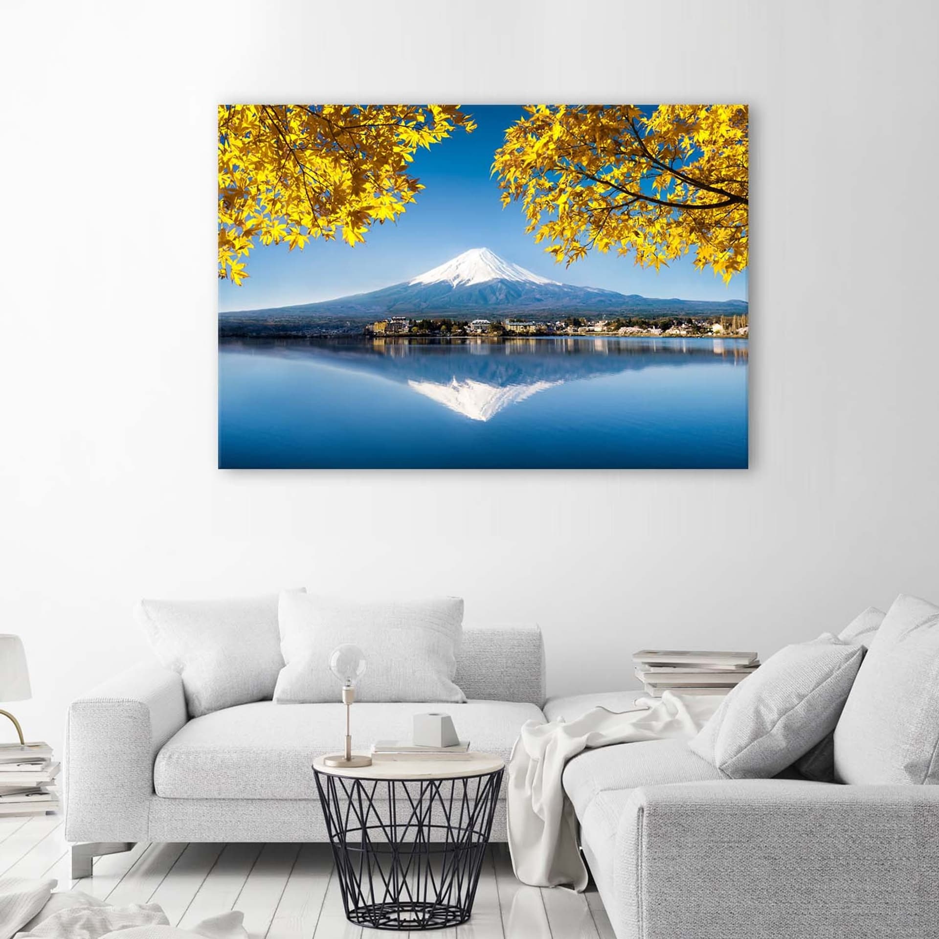 

Obraz Deco Panel, Góra Fuji jezioro i żółte liście (Rozmiar 120x80)