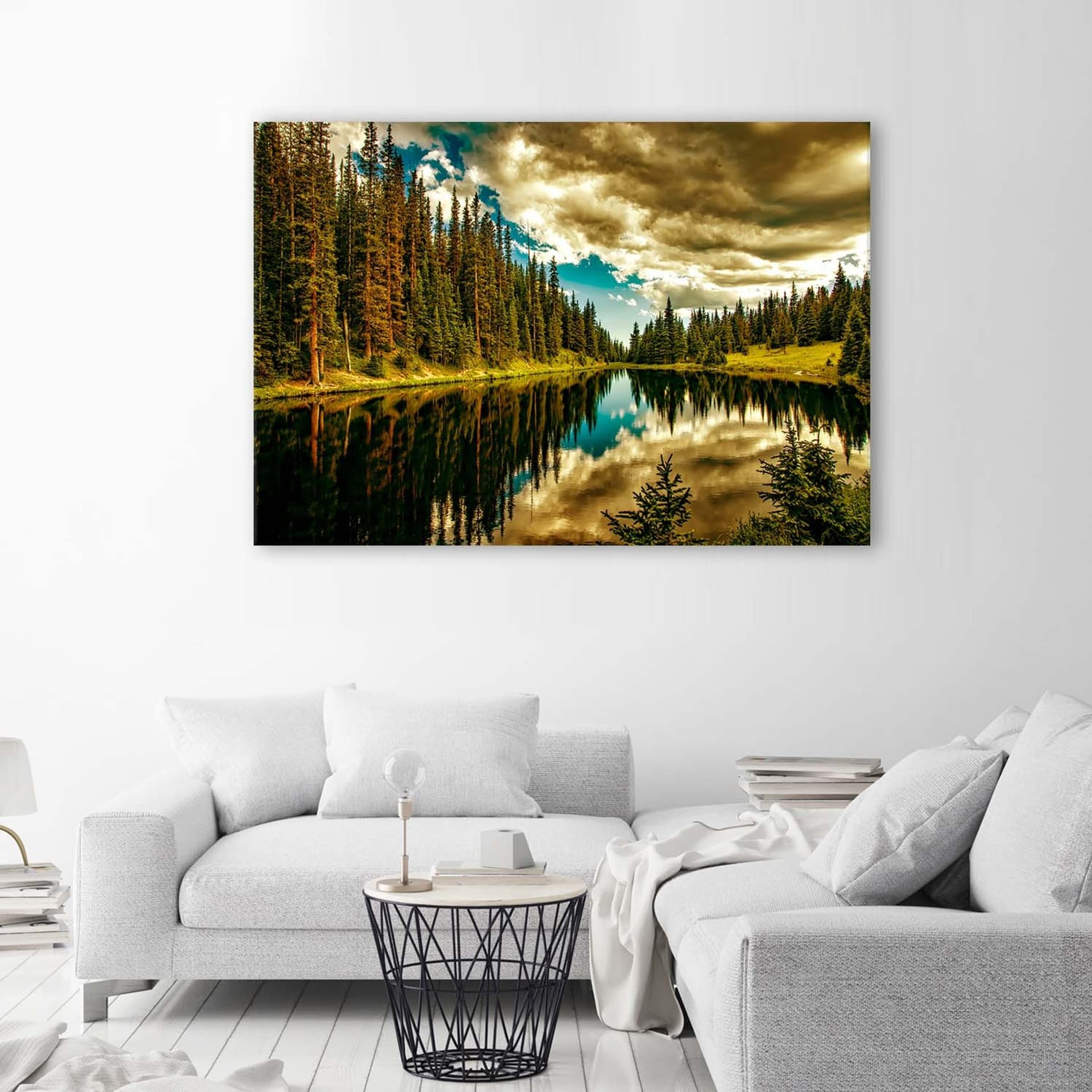

Obraz Deco Panel, Las nad górskim jeziorem (Rozmiar 100x70)