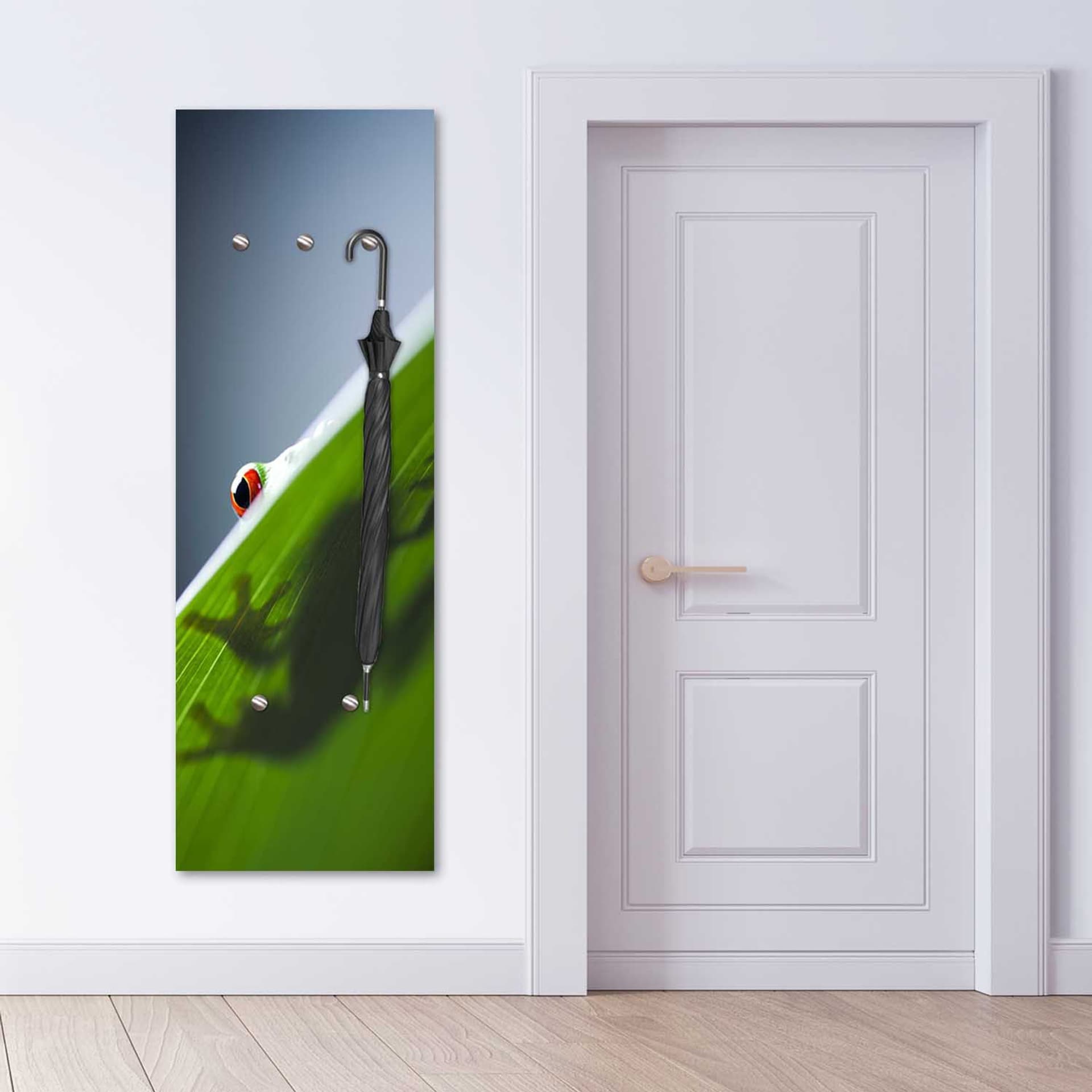 

Wieszak, Żaba na liściu (Rozmiar 25x70)
