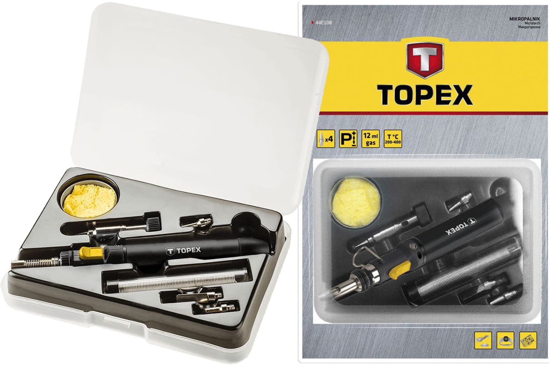 

Mikropalnik na gaz 12ml 400 st. C Topex 44E108