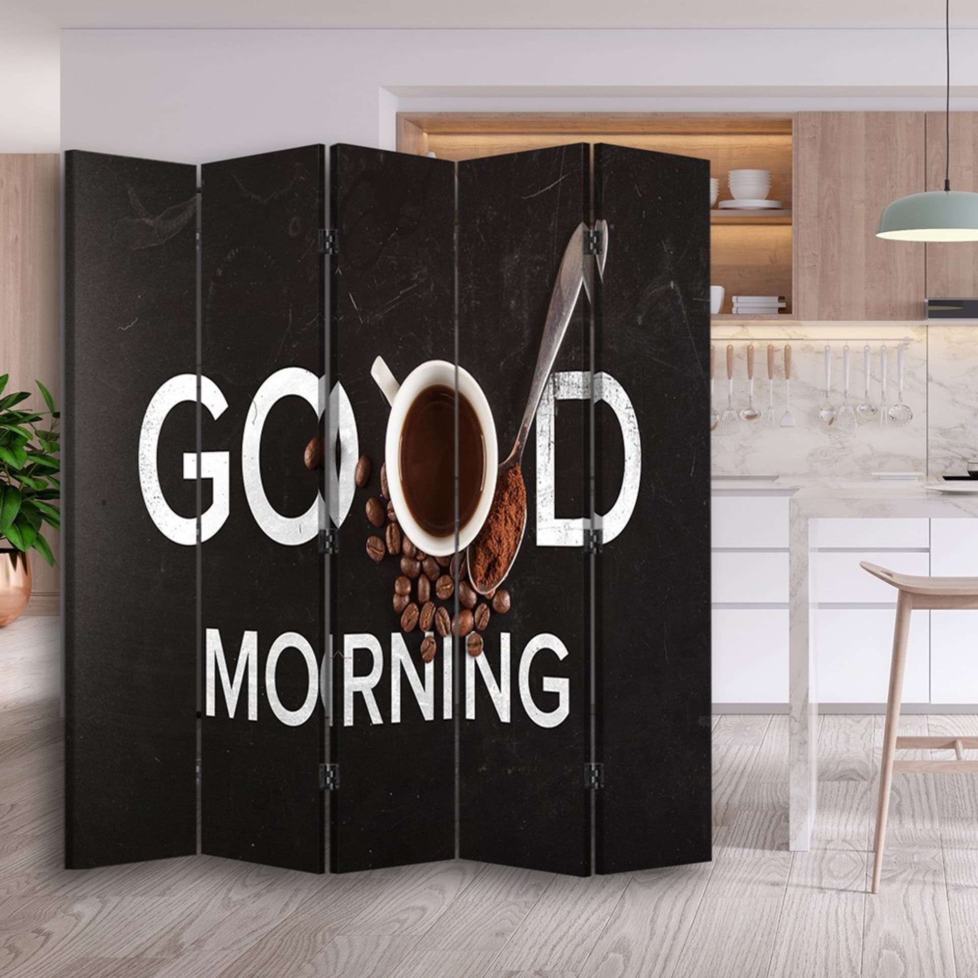 

Parawan dwustronny, Good morning (Rozmiar 180x170)