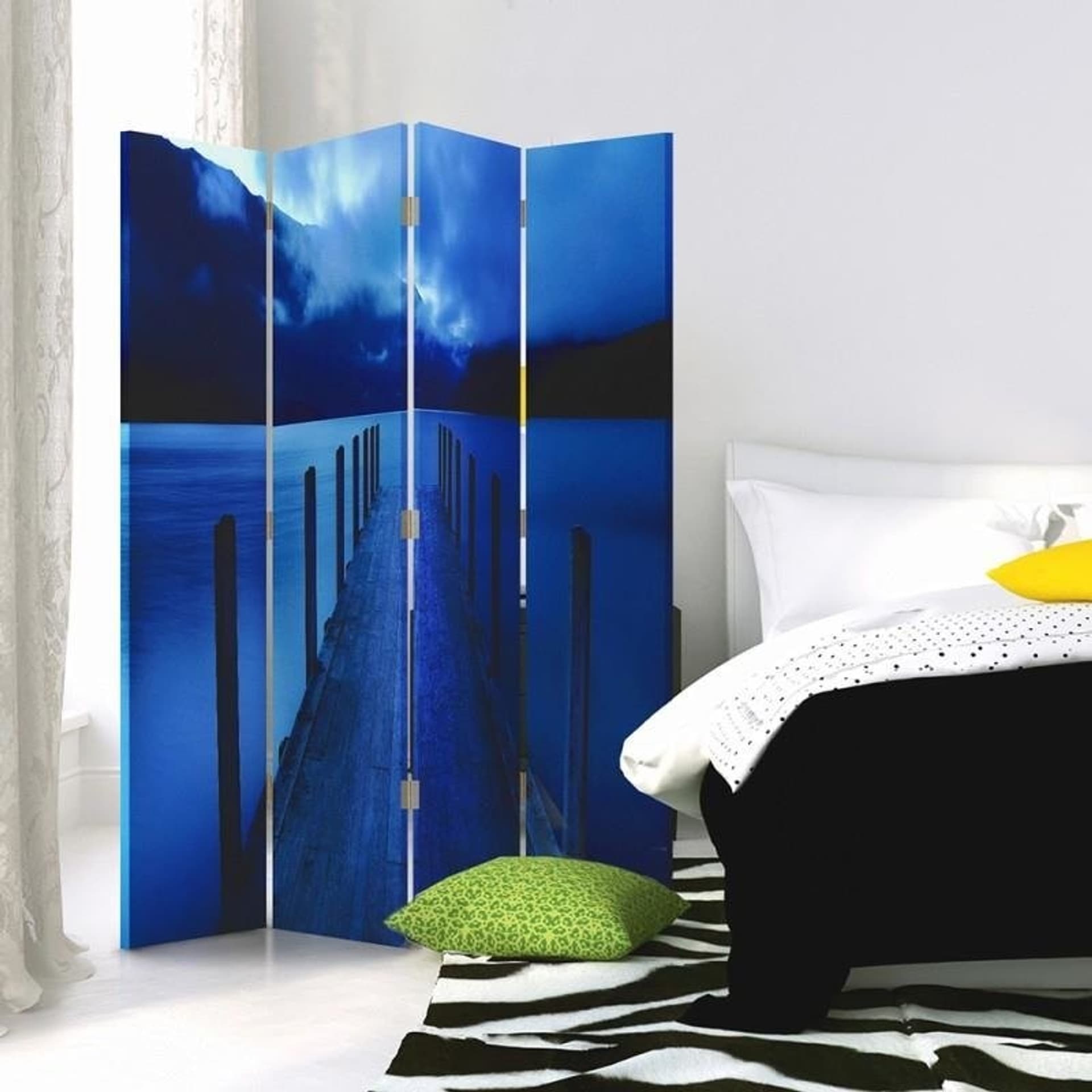 

Parawan dwustronny, Niebieski pomost (Rozmiar 145x170)