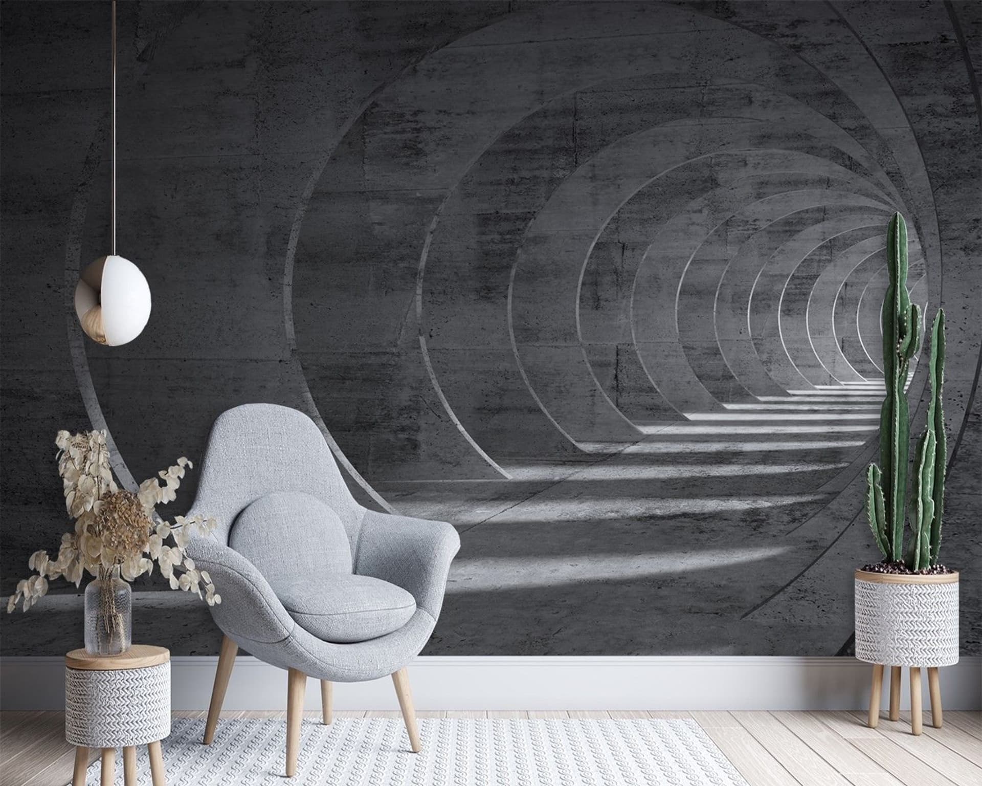 

Fototapeta, Tunel szary 3D (Rozmiar 200x140)