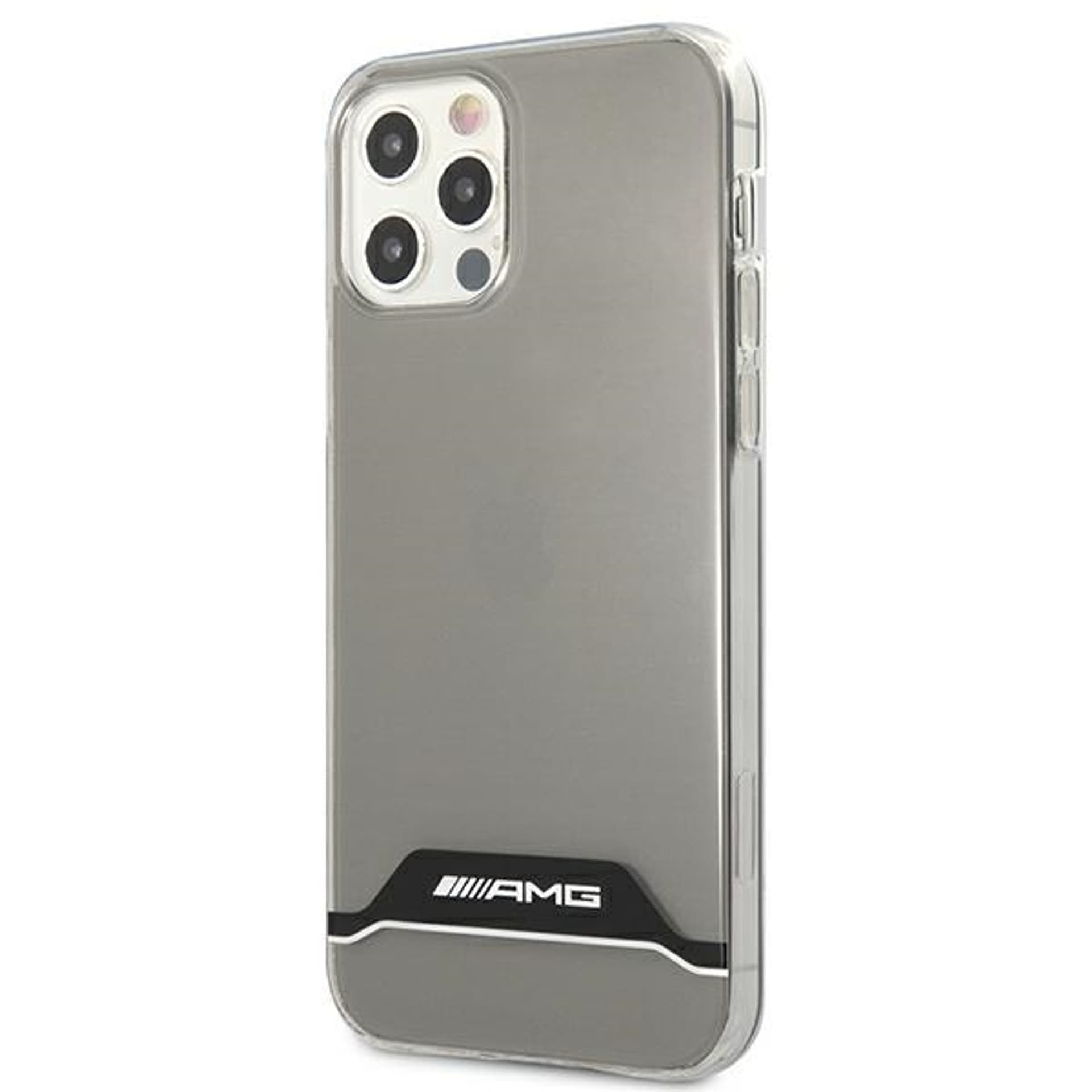 

AMG AMHCP12MTCBW iPhone 12/12 Pro przezroczysty/transparent hardcase Electroplate Black&White