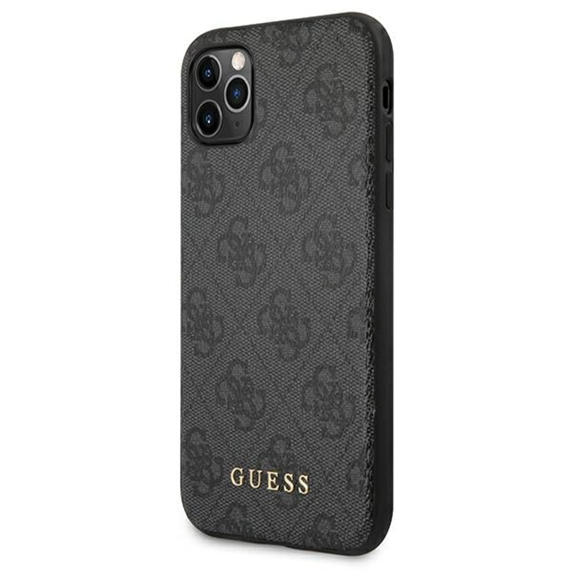 

Guess GUHCN65G4GFGR iPhone 11 Pro Max 6,5" szary/grey hard case 4G Metal Gold Logo