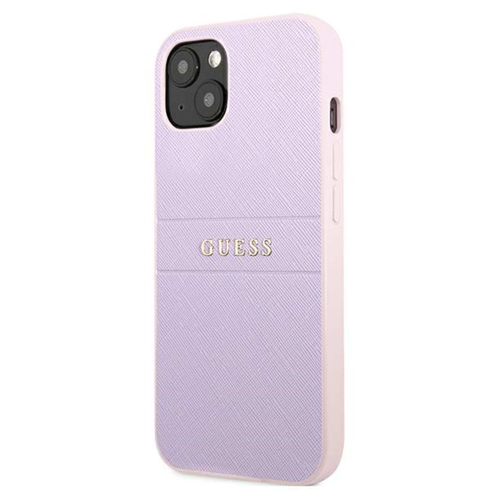 

Guess GUHCP13SPSASBPU iPhone 13 mini 5,4" fioletowy/purple Saffiano Hot Stamp & Metal Logo