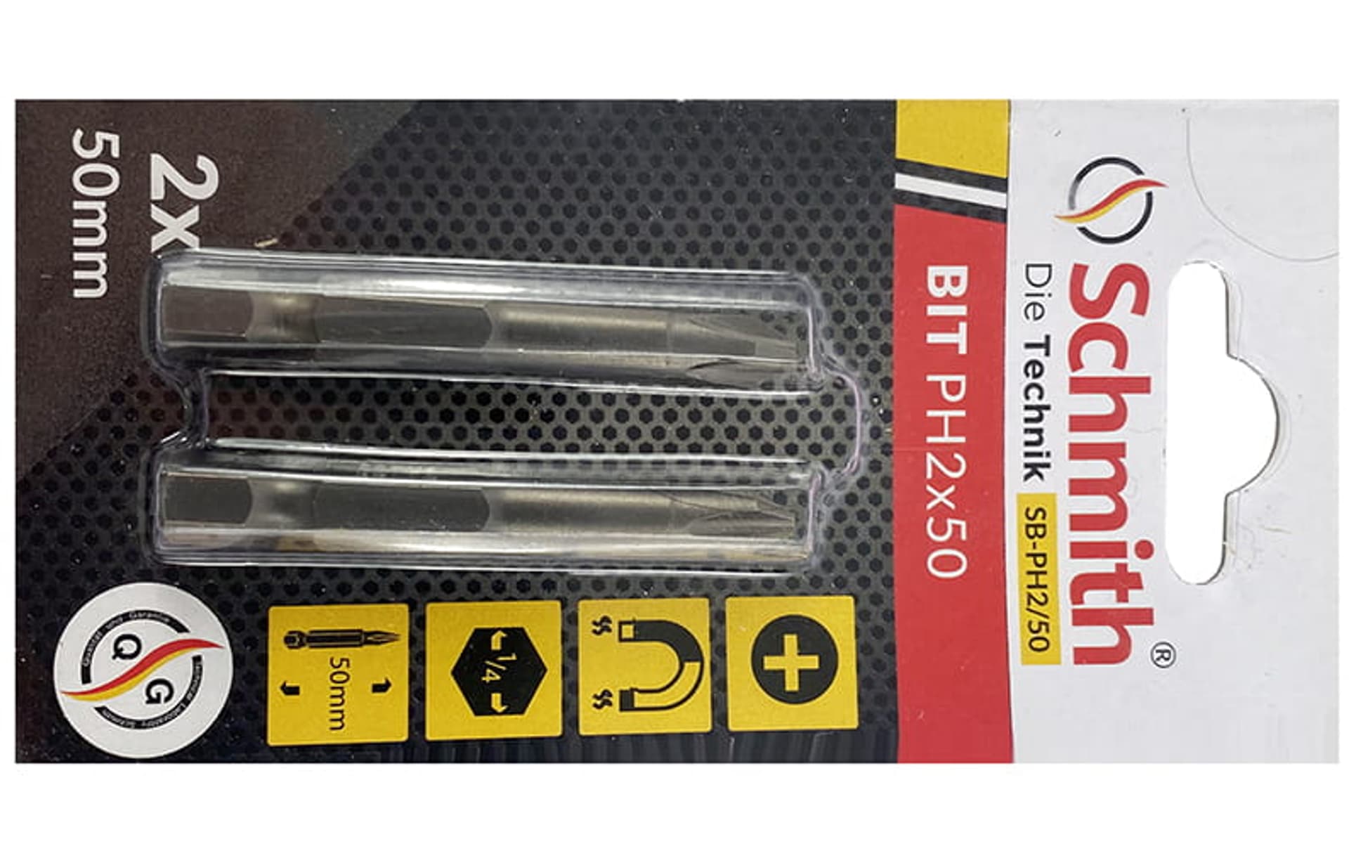 

Końcówki wkrętakowe krzyżowe 2szt. Bity PH2 x50mm