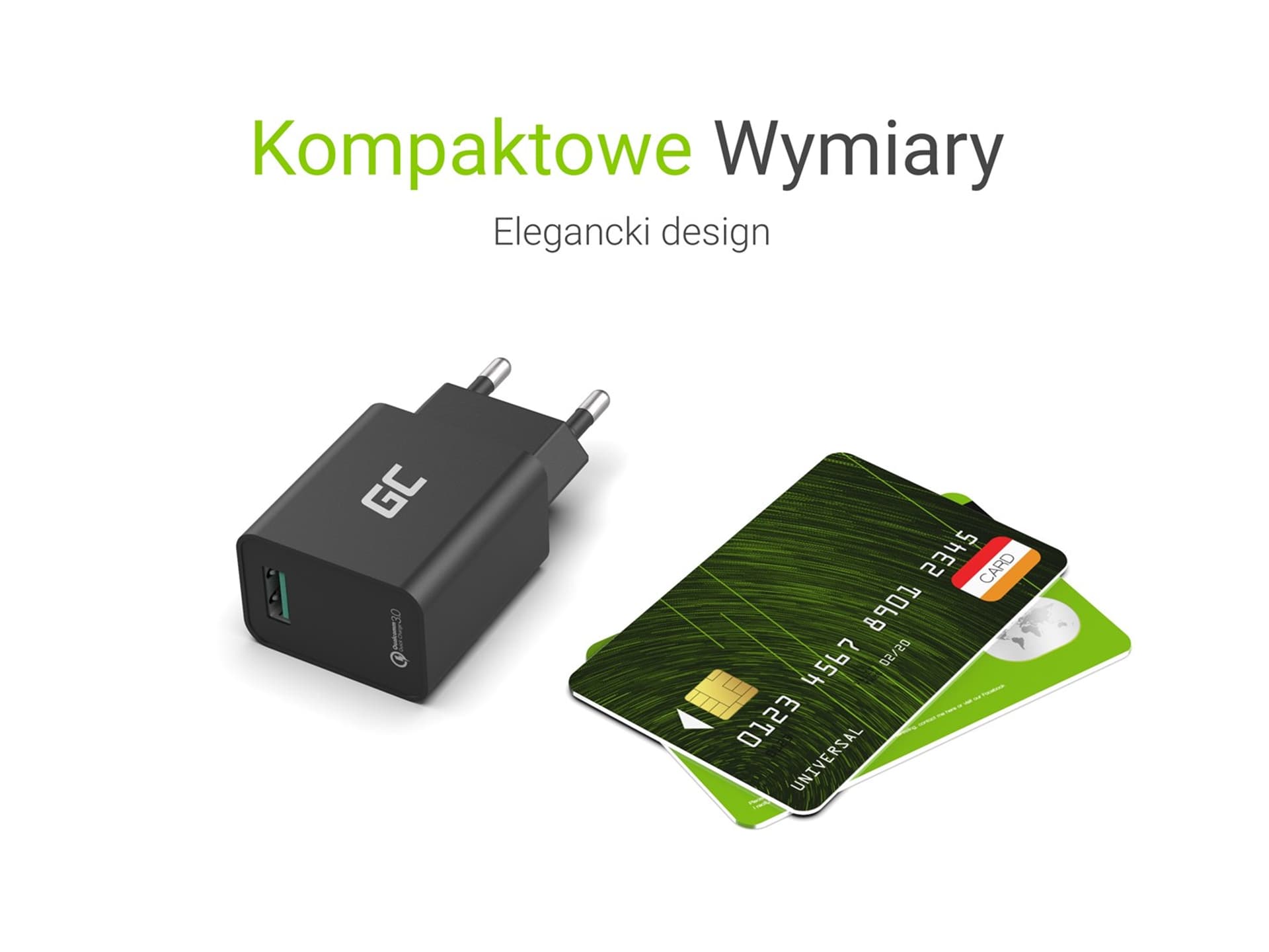 

GREEN CELL ŁADOWARKA SIECIOWA USB 18W QUICK CHARGE