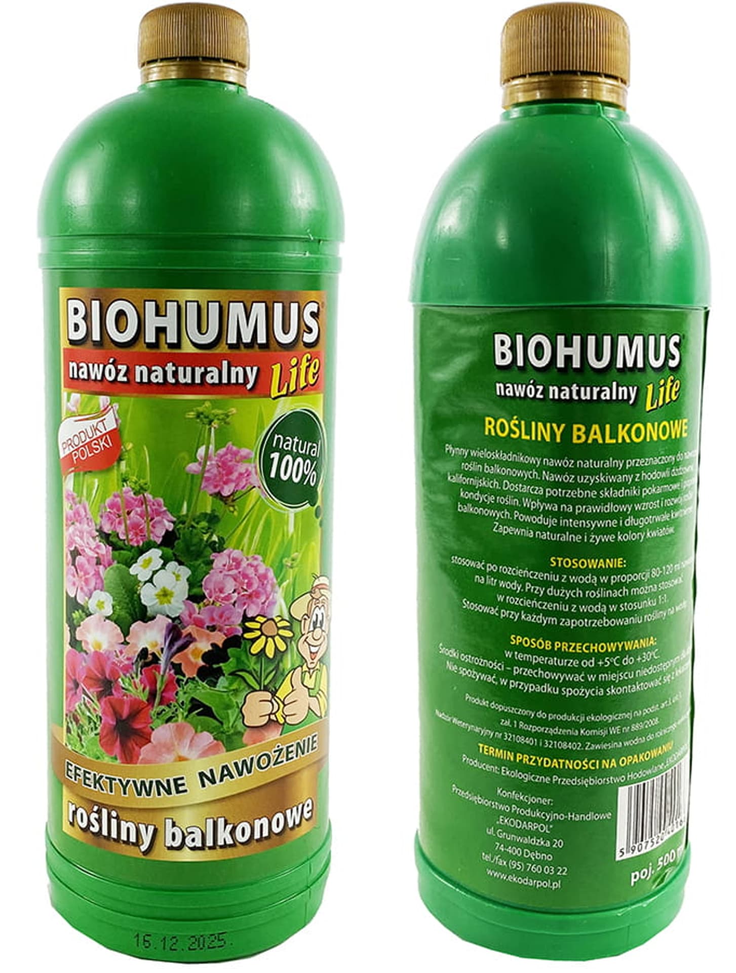 

Biohumus nawóz naturalny do roślin balkonowych Darpol (0.5 L)