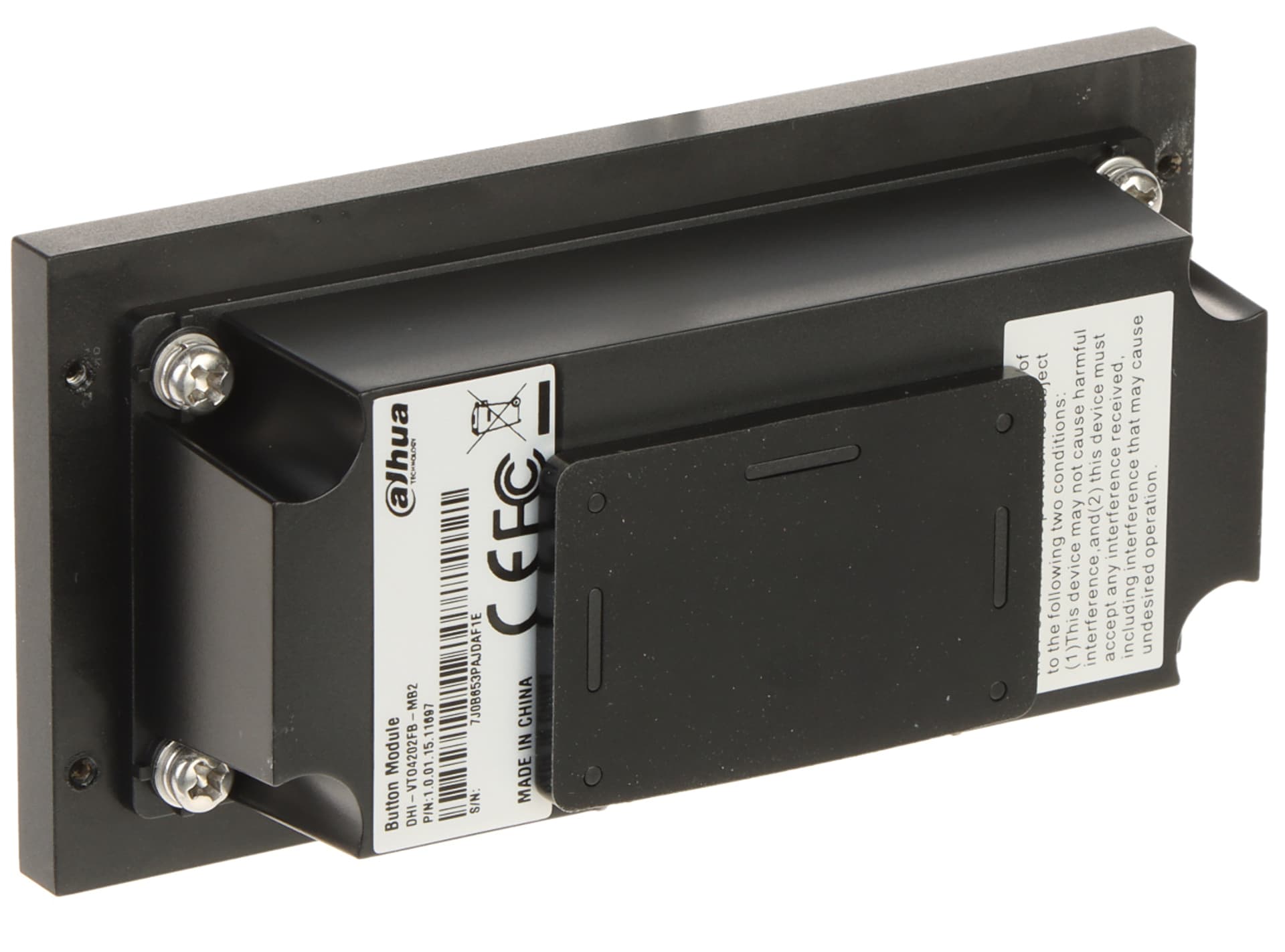 

MODUŁ KLAWIATURY VTO4202FB-MB2 DO MODUŁU VTO4202FB-P DAHUA