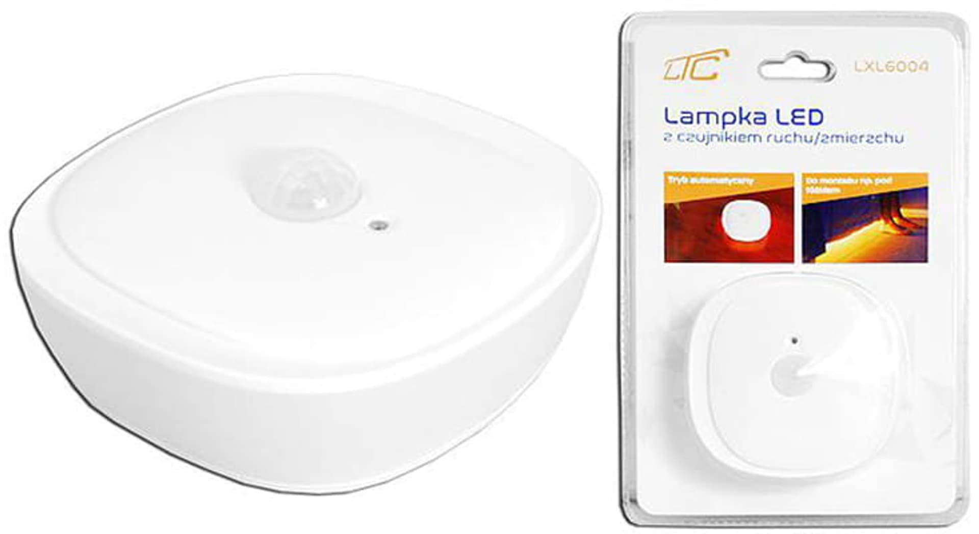 

Lampka LED 3W z czujnikiem ruchu/zmierzchu 3xAAA