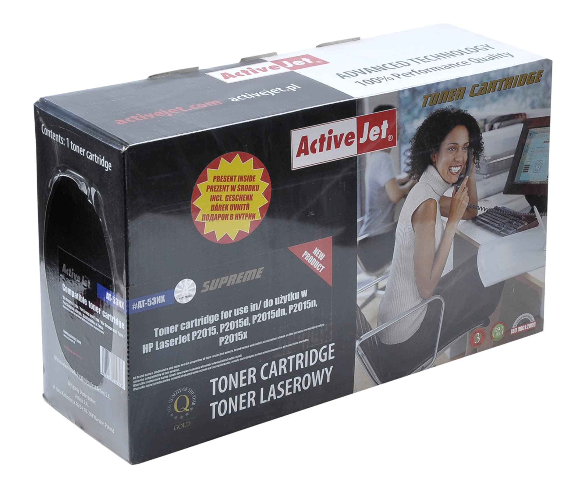 

Toner Activejet ATH-53NX (zamiennik HP 53X Q7553X, Canon CRG-715H; Supreme; 7900 stron; czarny)