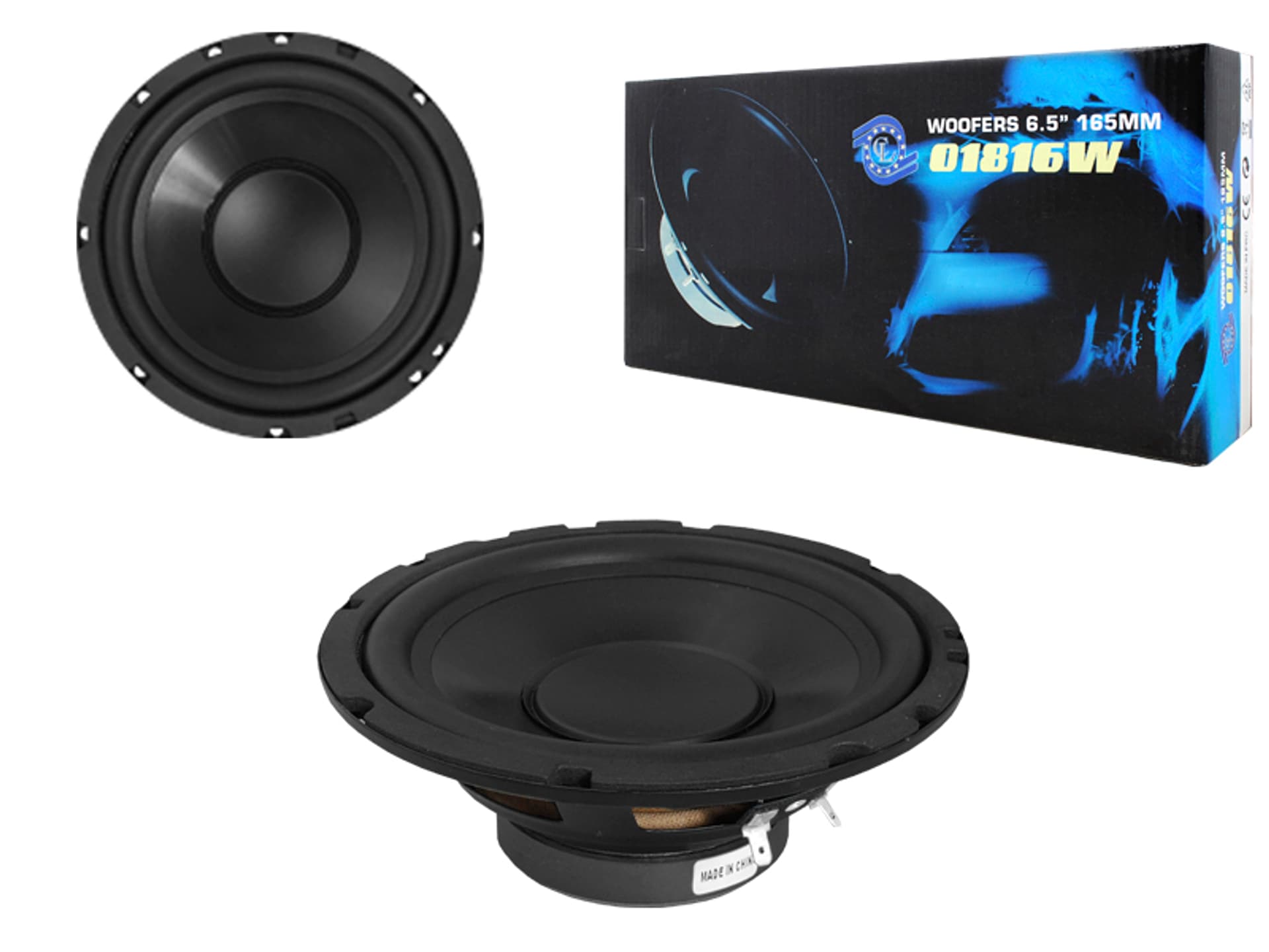 

PS Głośnik samochodowy 165MM CL-01816W 120W, WOOFER. (1LM)