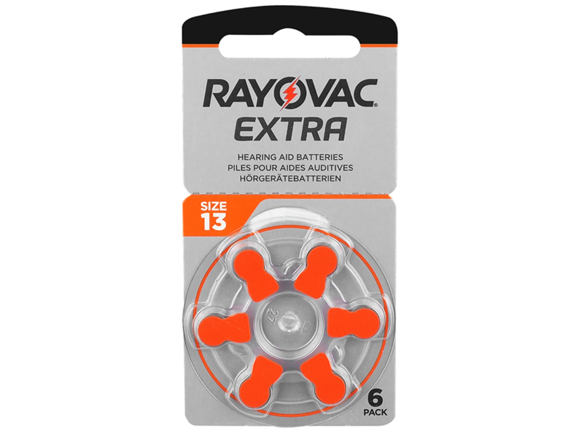 

6 szt. Bateria słuchowa Rayovac Extra 13.