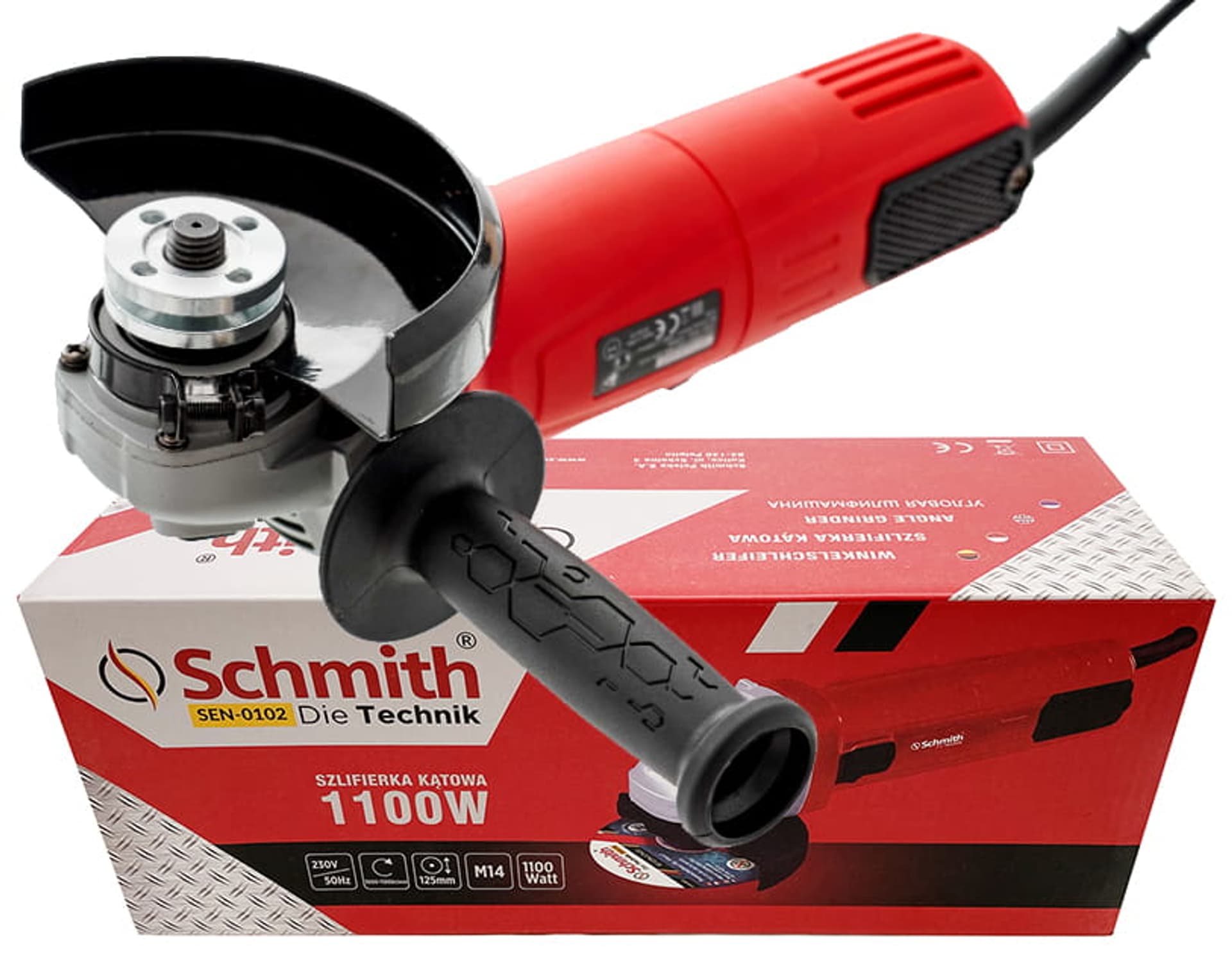 

Szlifierka kątowa 125 mm 1100W + 10 tarcz GRATIS