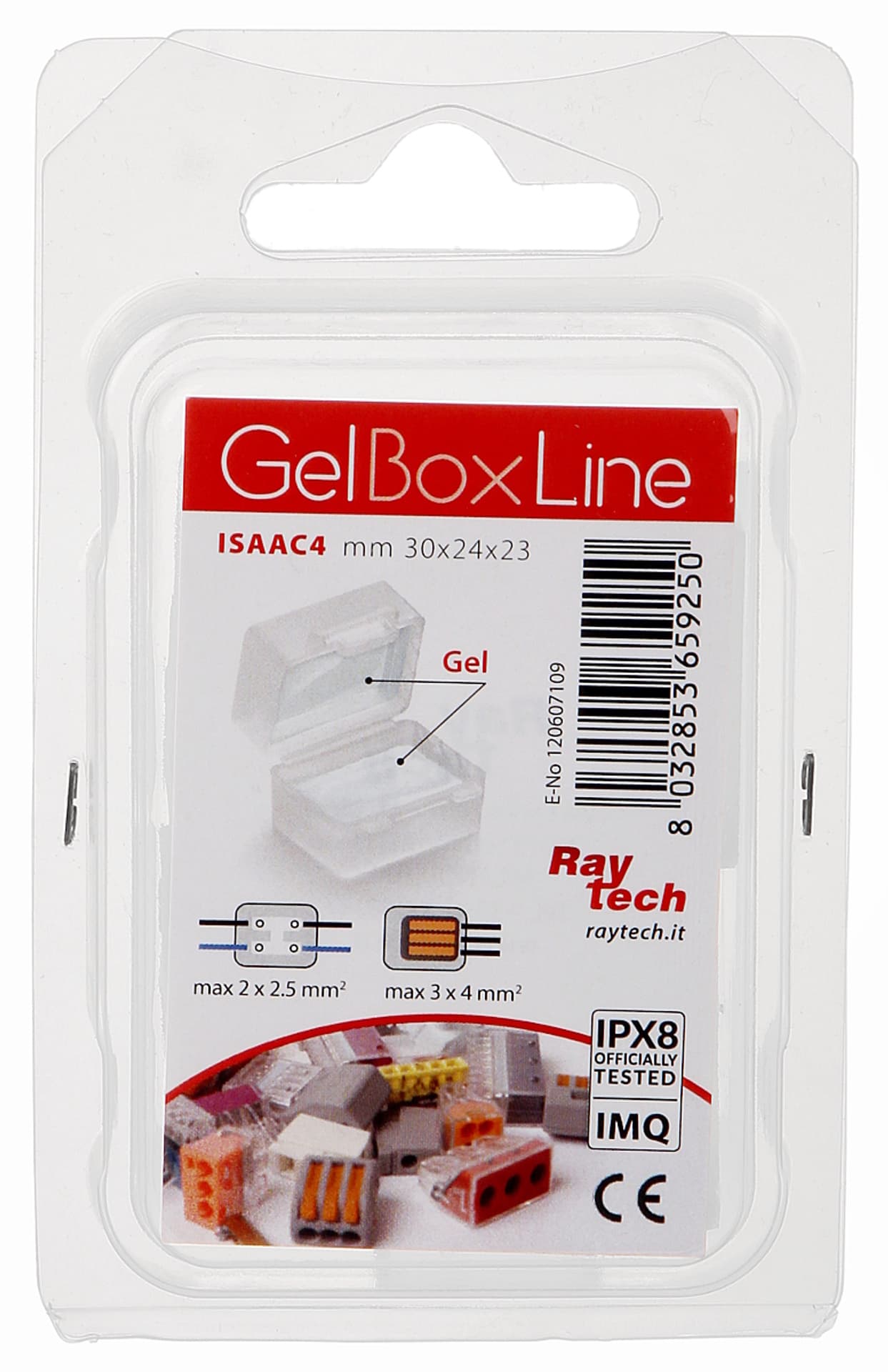 

PUSZKA POŁĄCZENIOWA GELBOX ISAAC-4 IP68 RayTech