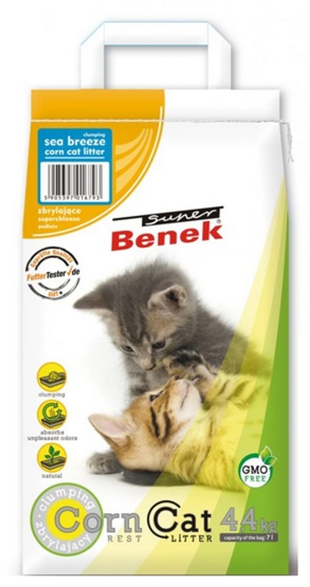 

CERTECH Super Benek Corn Cat morska bryza - żwirek kukurydziany zbrylający 7l