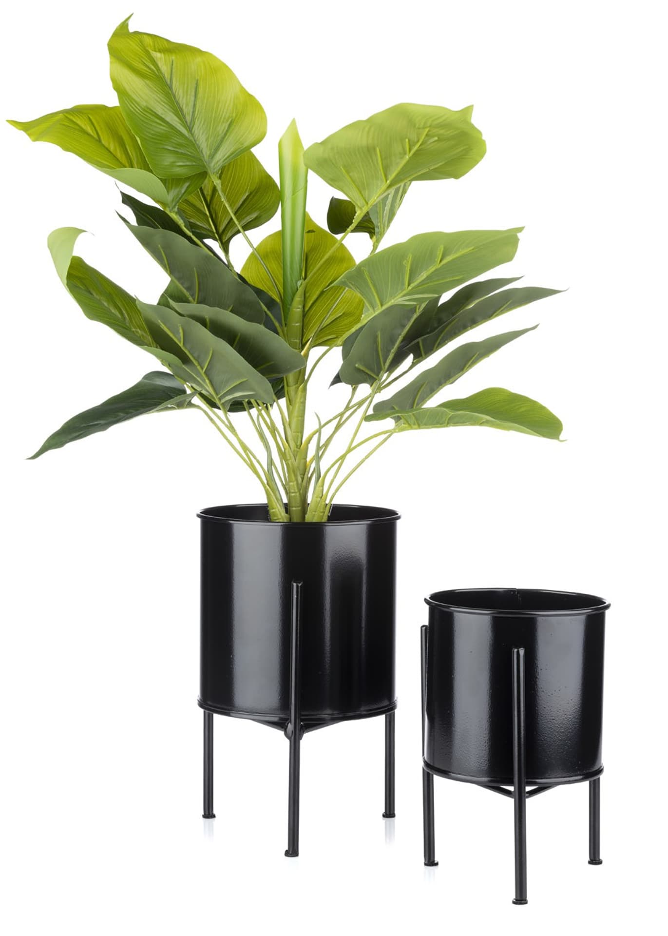 

Kwietnik stojak z wkładem 24 cm czarny LOFT