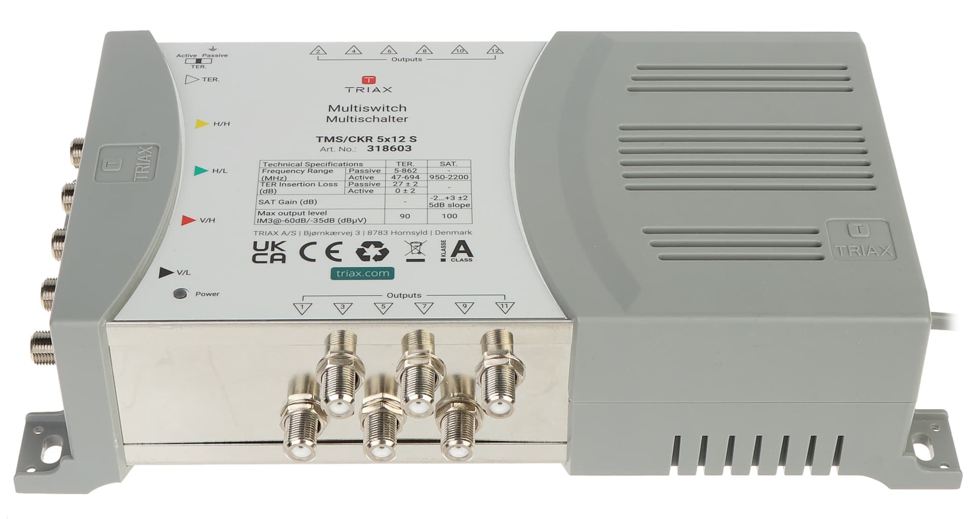

MULTISWITCH TMS-5/12S 5 WEJŚĆ / 12 WYJŚĆ TRIAX