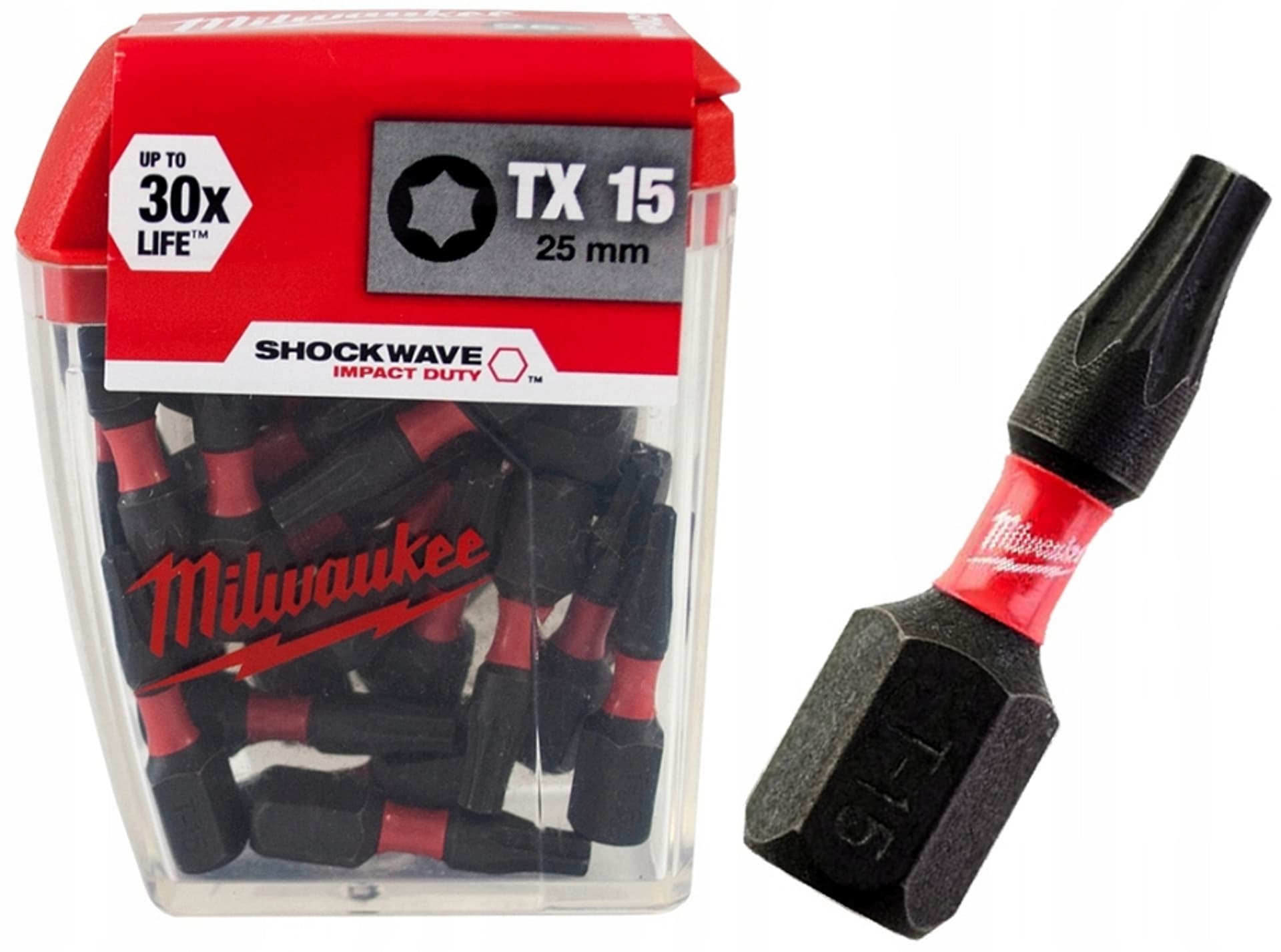 

BIT, GROT, KOŃCÓWKA TORX TX15 25MM 25 SZT.