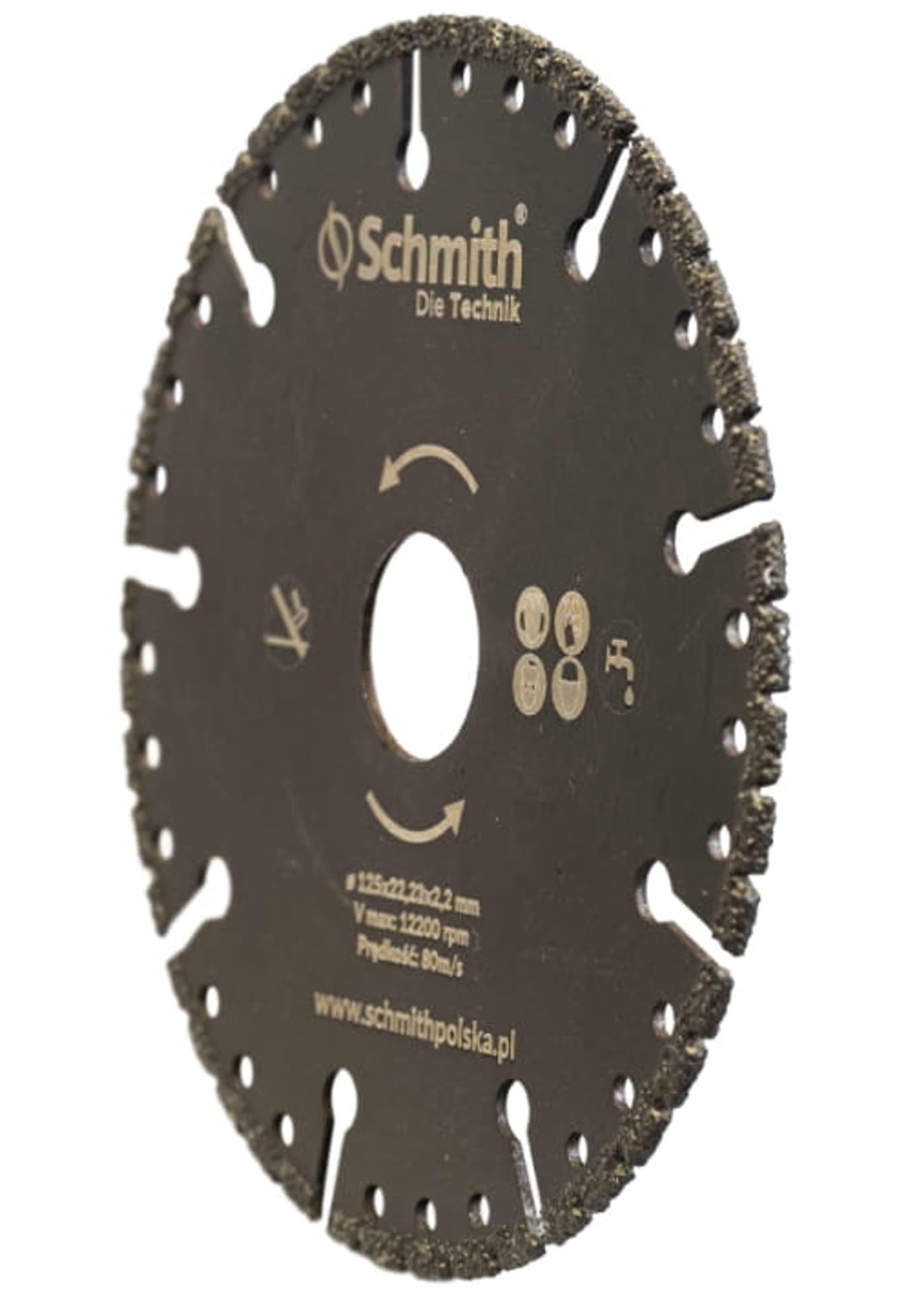 

Tarcza do cięcia uniwersalna diamentowa 125mm Schmith