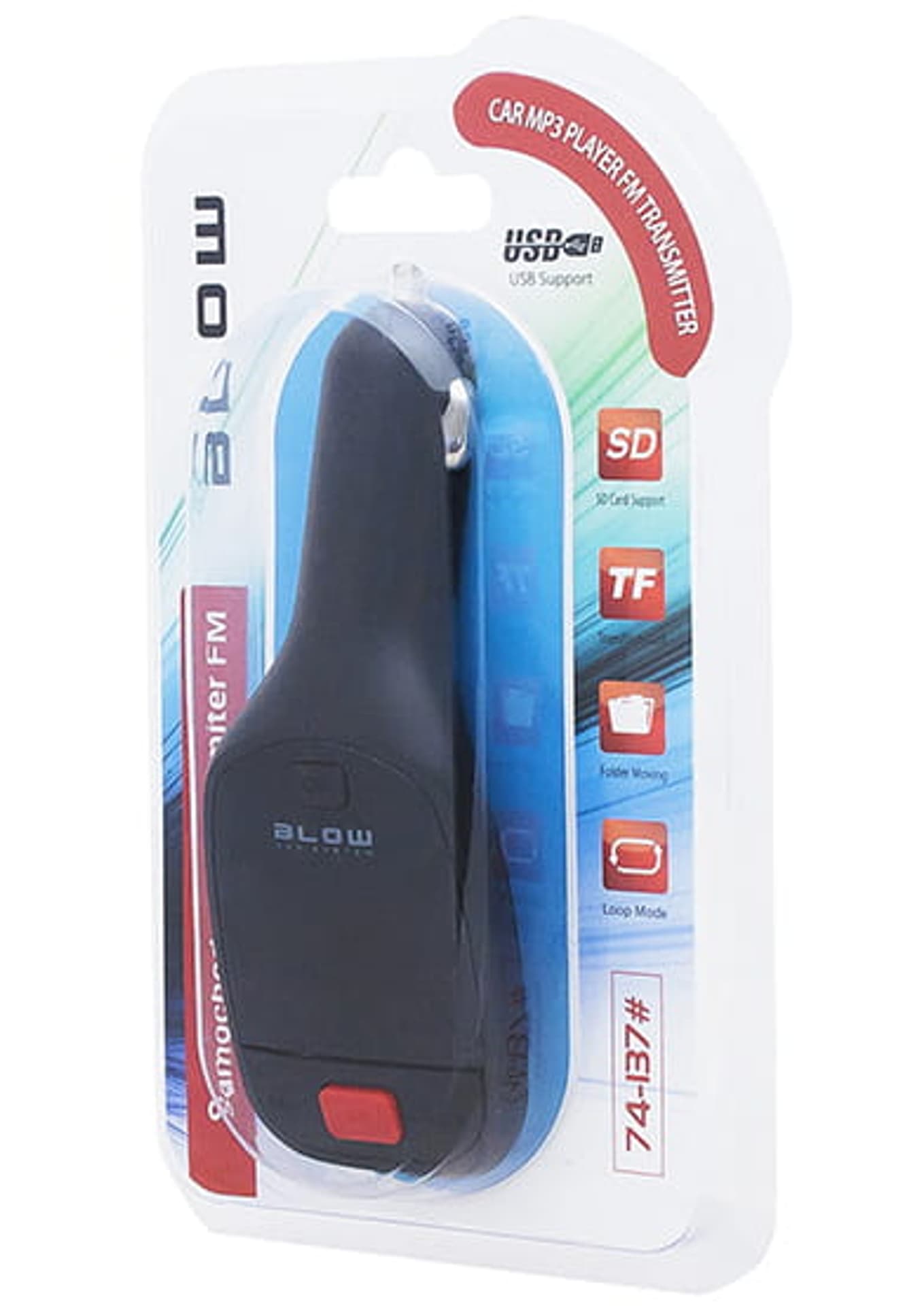 

Transmiter FM Blow LCD USB SD TF black + pilot