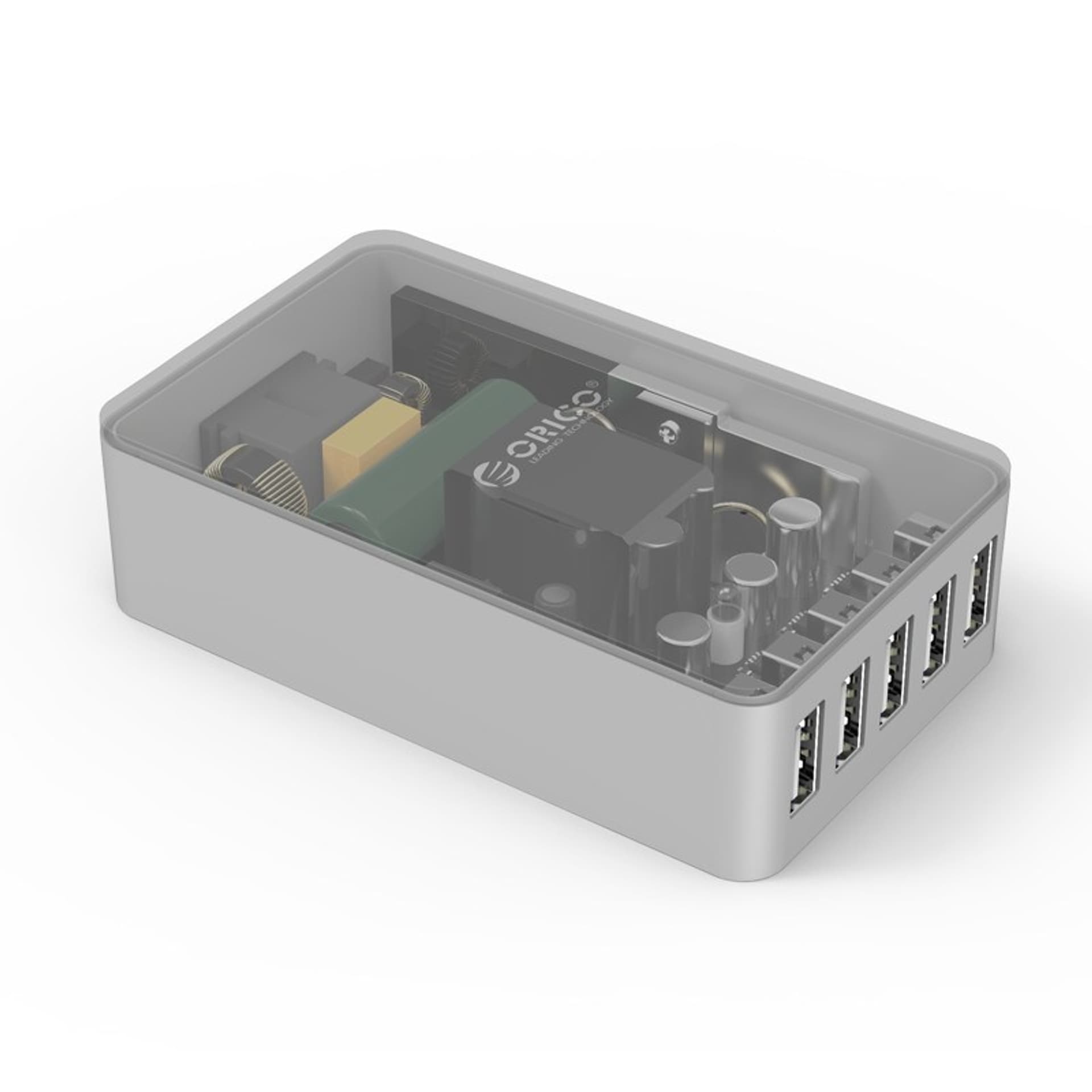 

ORICO ŁADOWARKA 5X USB-A, 40W, CZARNA, 1,2M