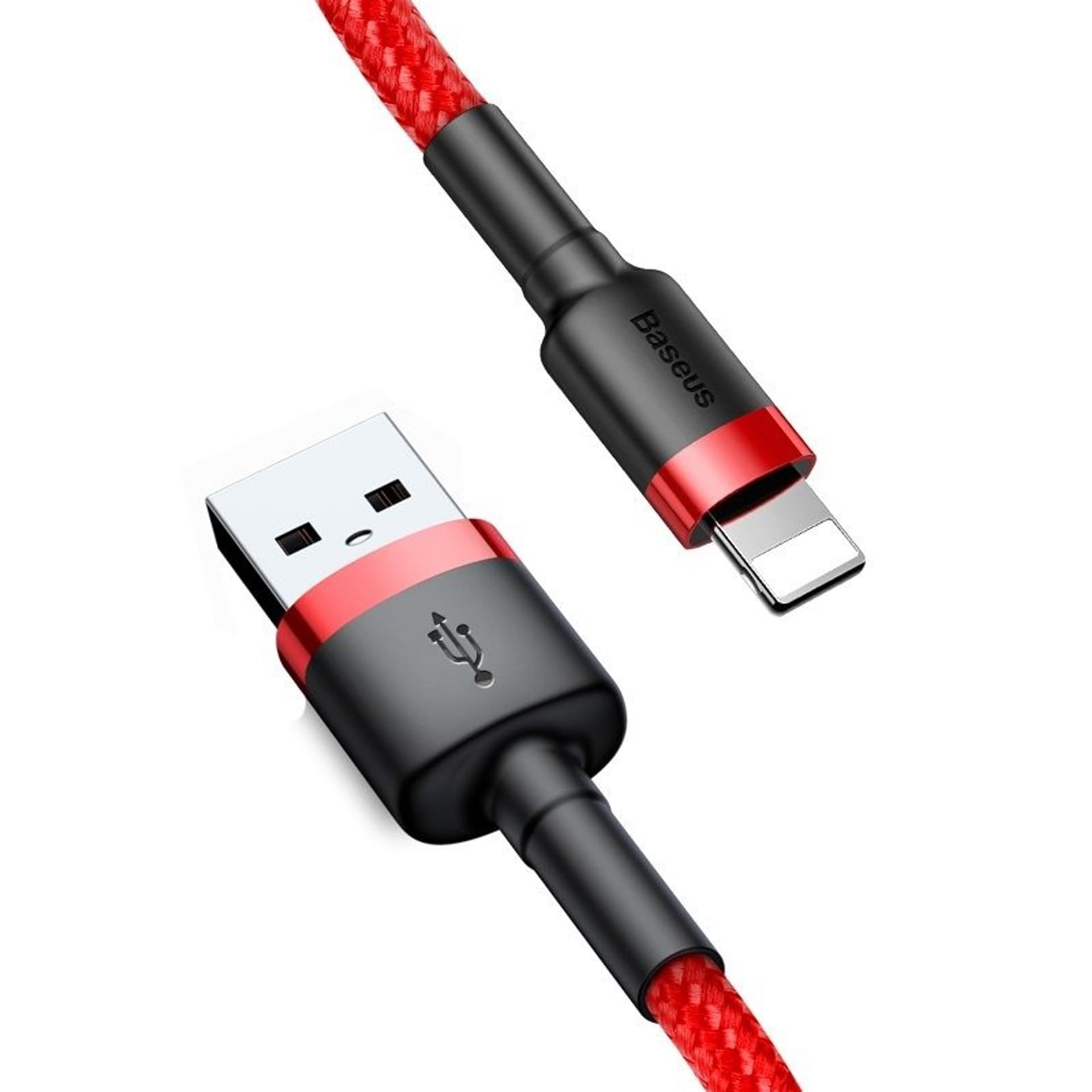 

Kabel Lightning USB Baseus Cafule 2.4A 1m (czerwony)