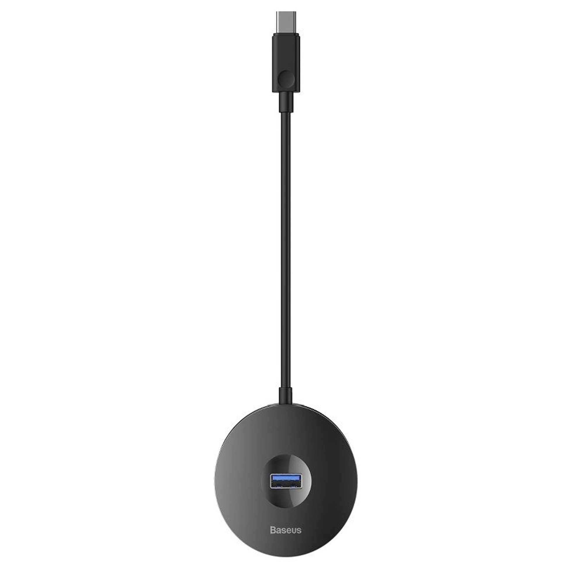 

Hub 4w1 USB-C do USB 3.0 + 3x USB 2.0 Baseus 15cm (czarny)