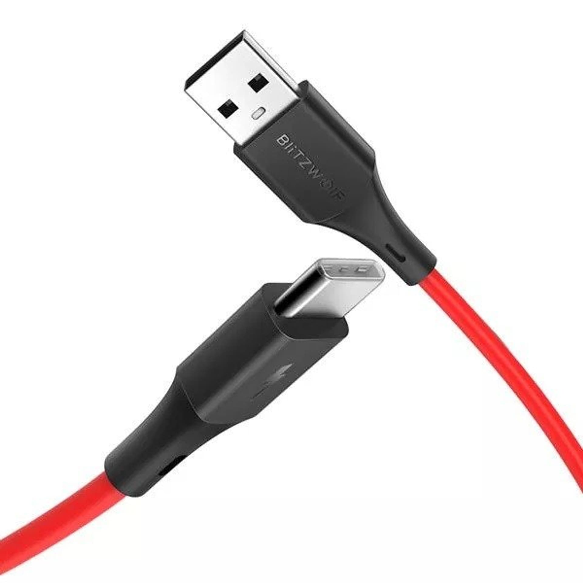 

Kabel USB do USB-C BlitzWolf BW-TC15 3A 1.8m (czerwony)
